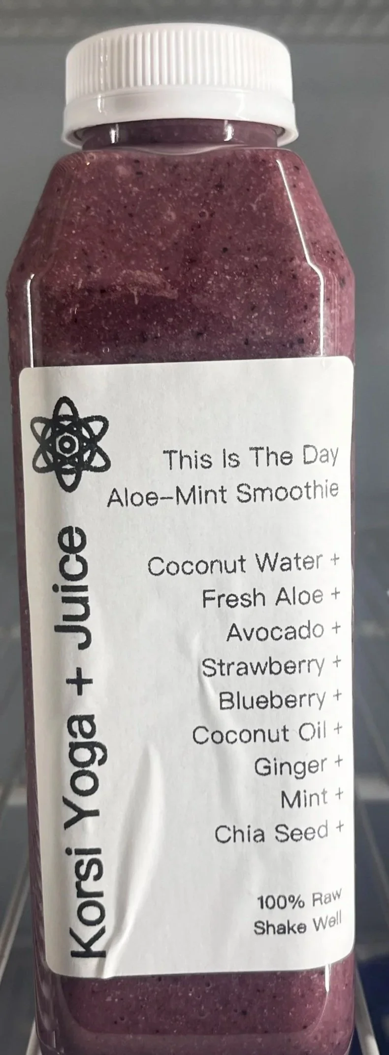 THIS IS THE DAY - Coconut Water + Strawberry + Blueberry + Avocado + Fresh Aloe Vera + Virgin Coconut Oil + Flax Seeds + Chia Seeds + Ginger + Mint
