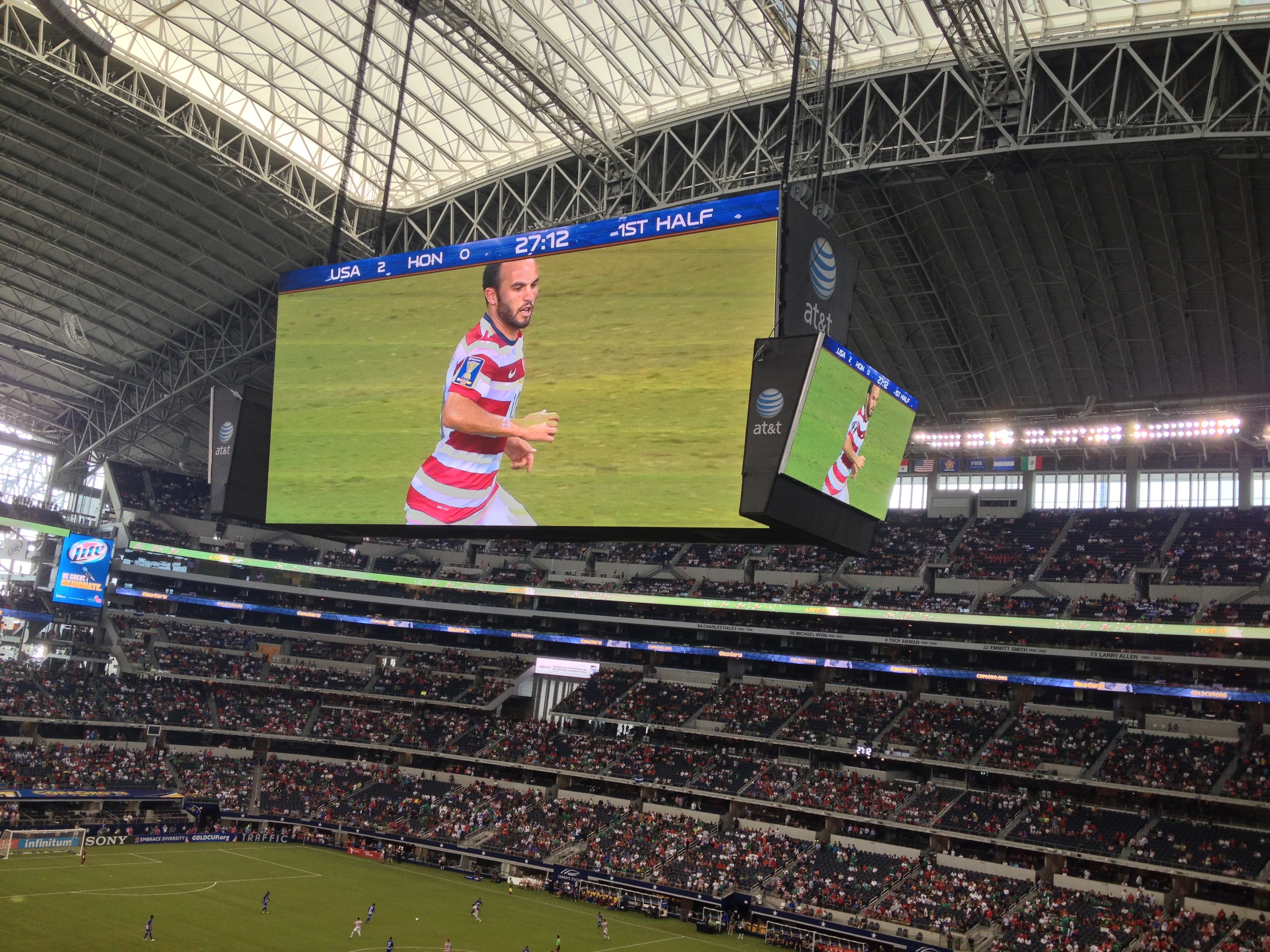 Landon Donovan kicking tail and taking names in the 2013 Gold Cup semifinal. It was awesome.