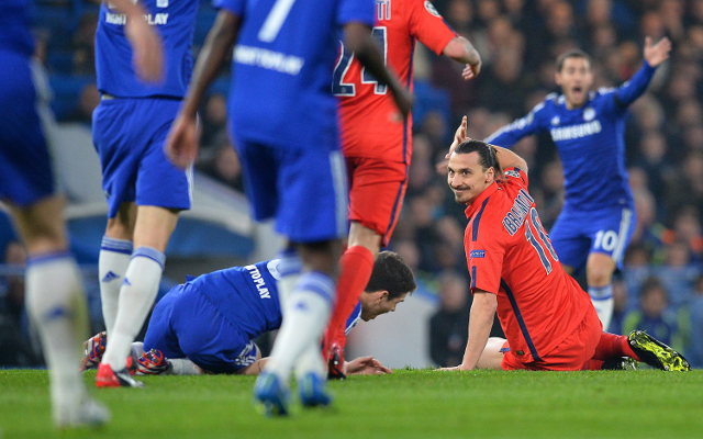 Not a red card. Thirty seconds or less of video review would've kept Ibrahimovic on the field.