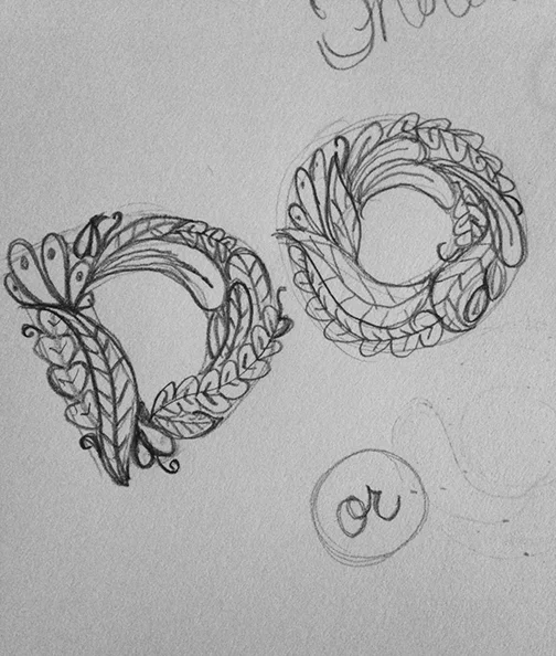 LOVED the idea of making the word "DO" in leaves, as though the word itself is flourishing and living.