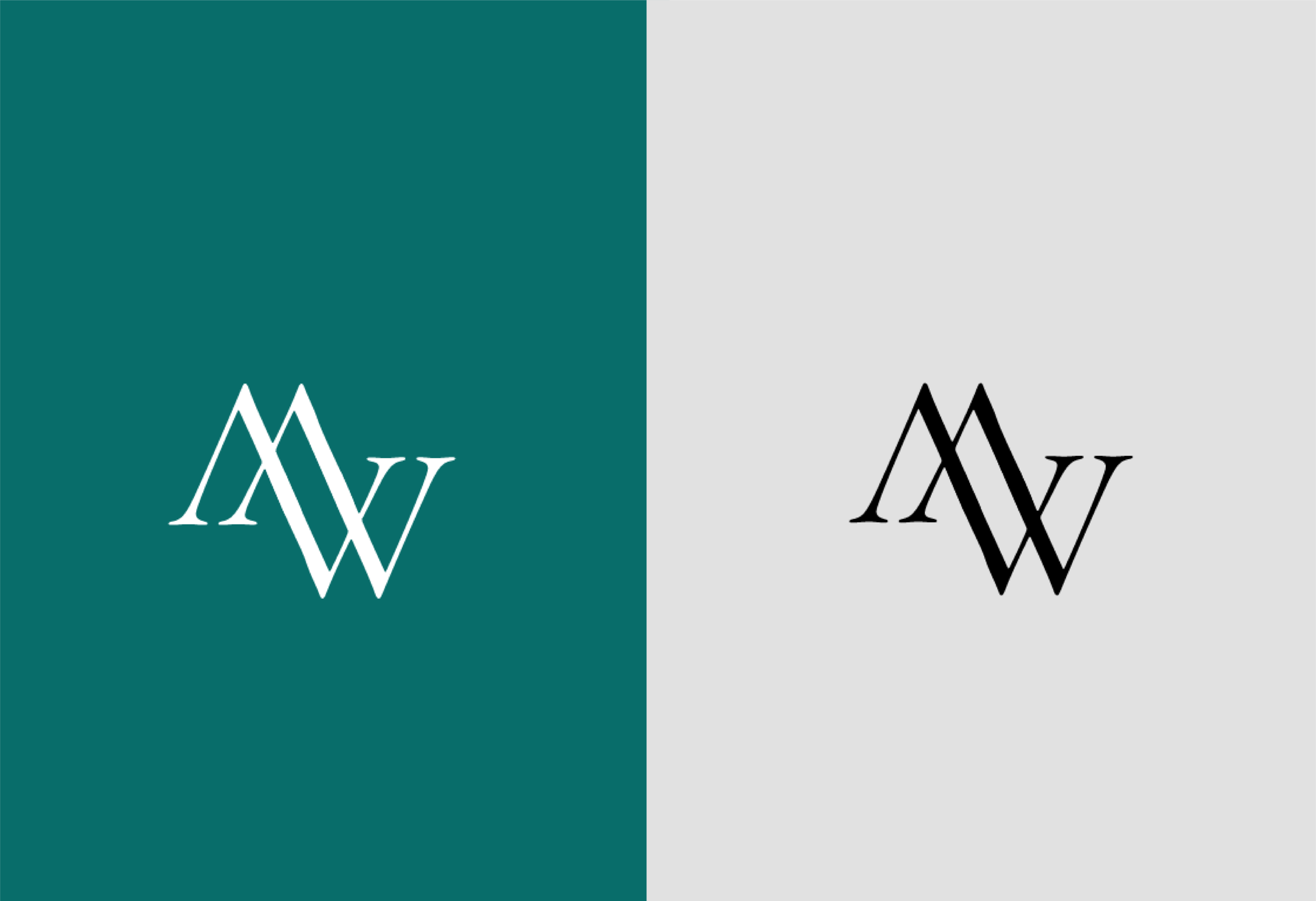 The M and W of Melissa's initials were a fun combination to create.