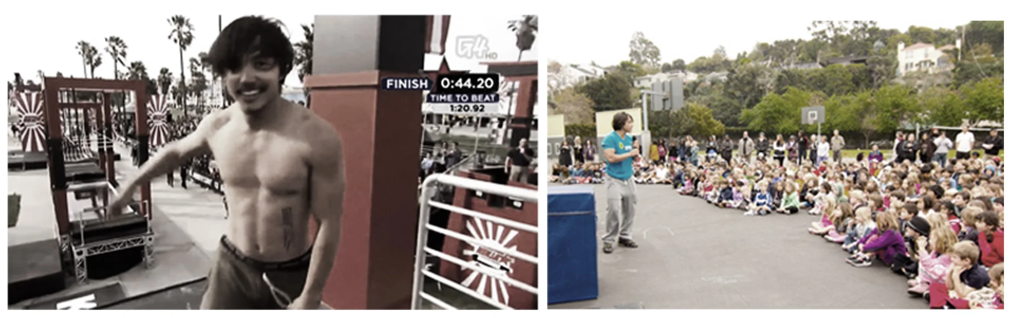 Invited to compete on American Ninja Warrior. Achieved the fastest qualifying time on the first try & traveling the world talking to kids and adults about overcoming obstacles, the benefits of adventure, and being incredible.
