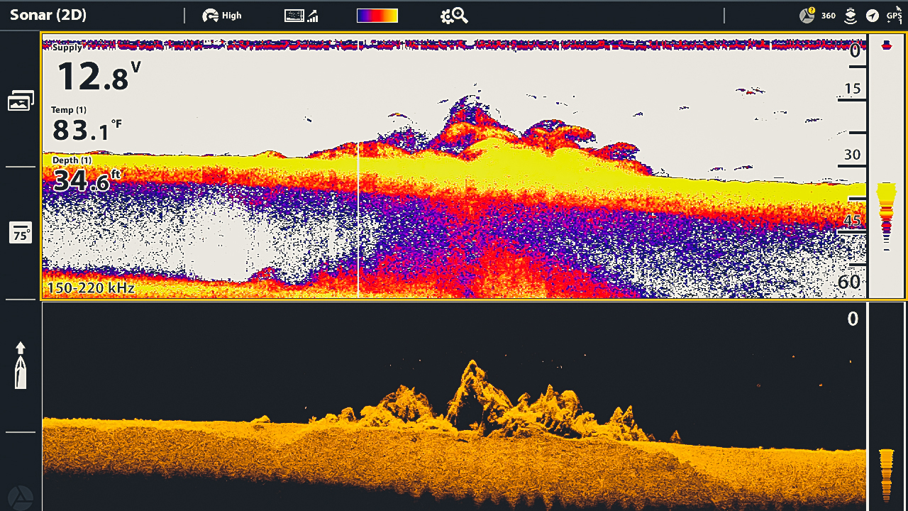 Sonar Basics How To Interpret Down Imaging Sonar — Tactical Bassin