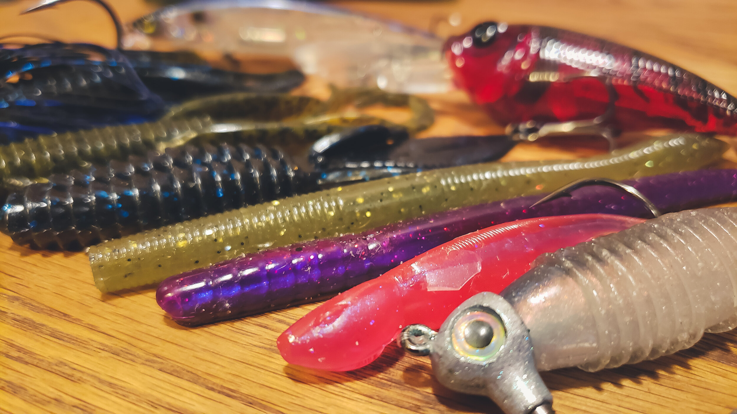 Bass do bite plastic worms, and purple might just be their favorite