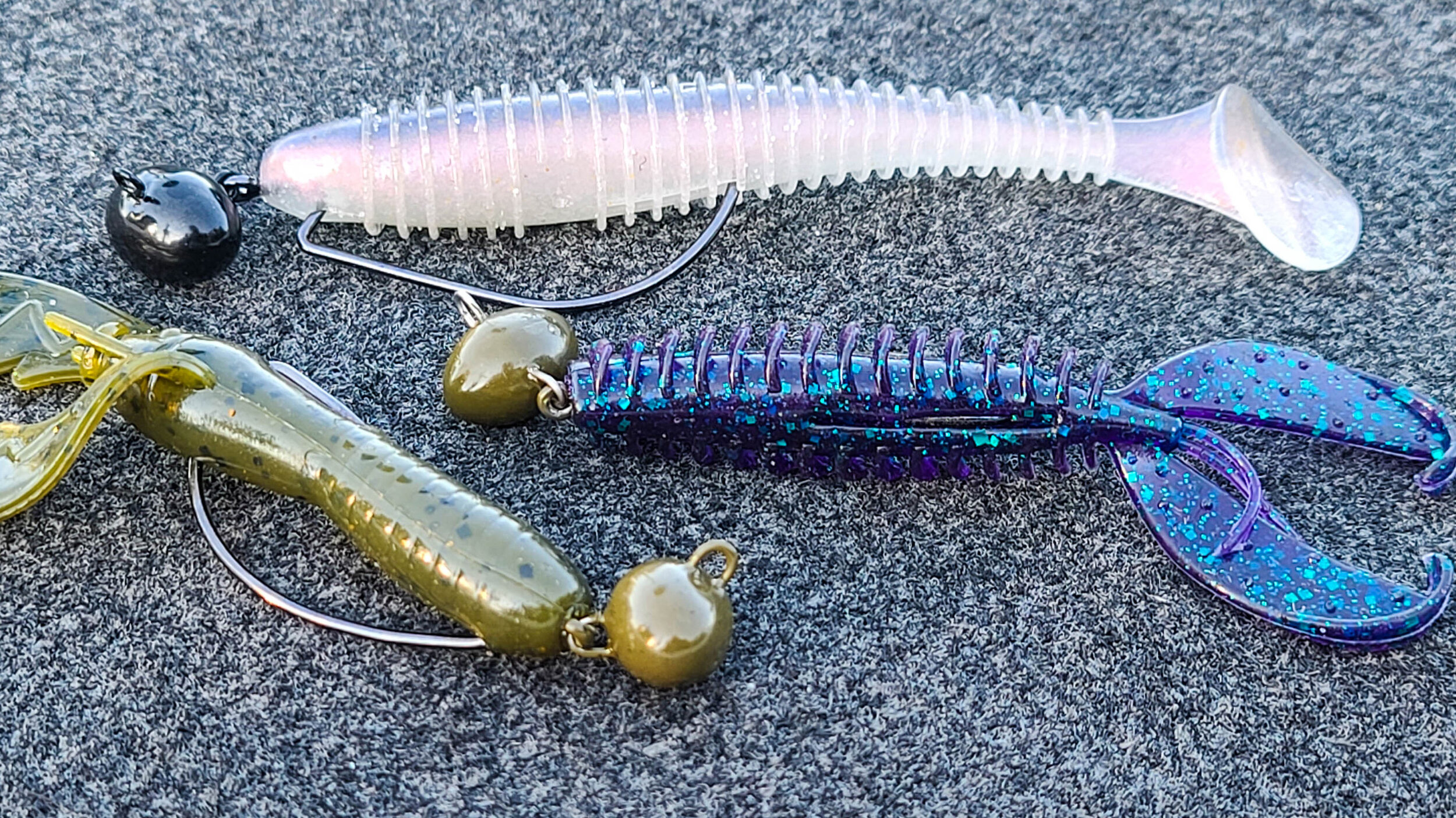 Striped Bass eat underspin jig heads with soft plastic swimbaits!