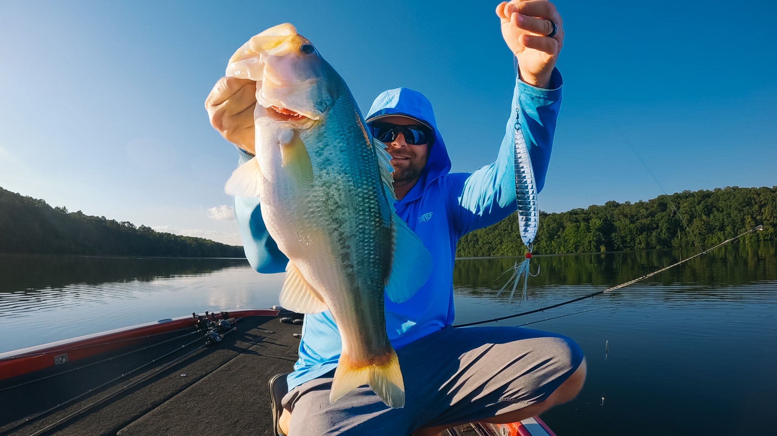 How To Find And Catch Summer Bass! (Big Swimbaits, Flutter Spoons