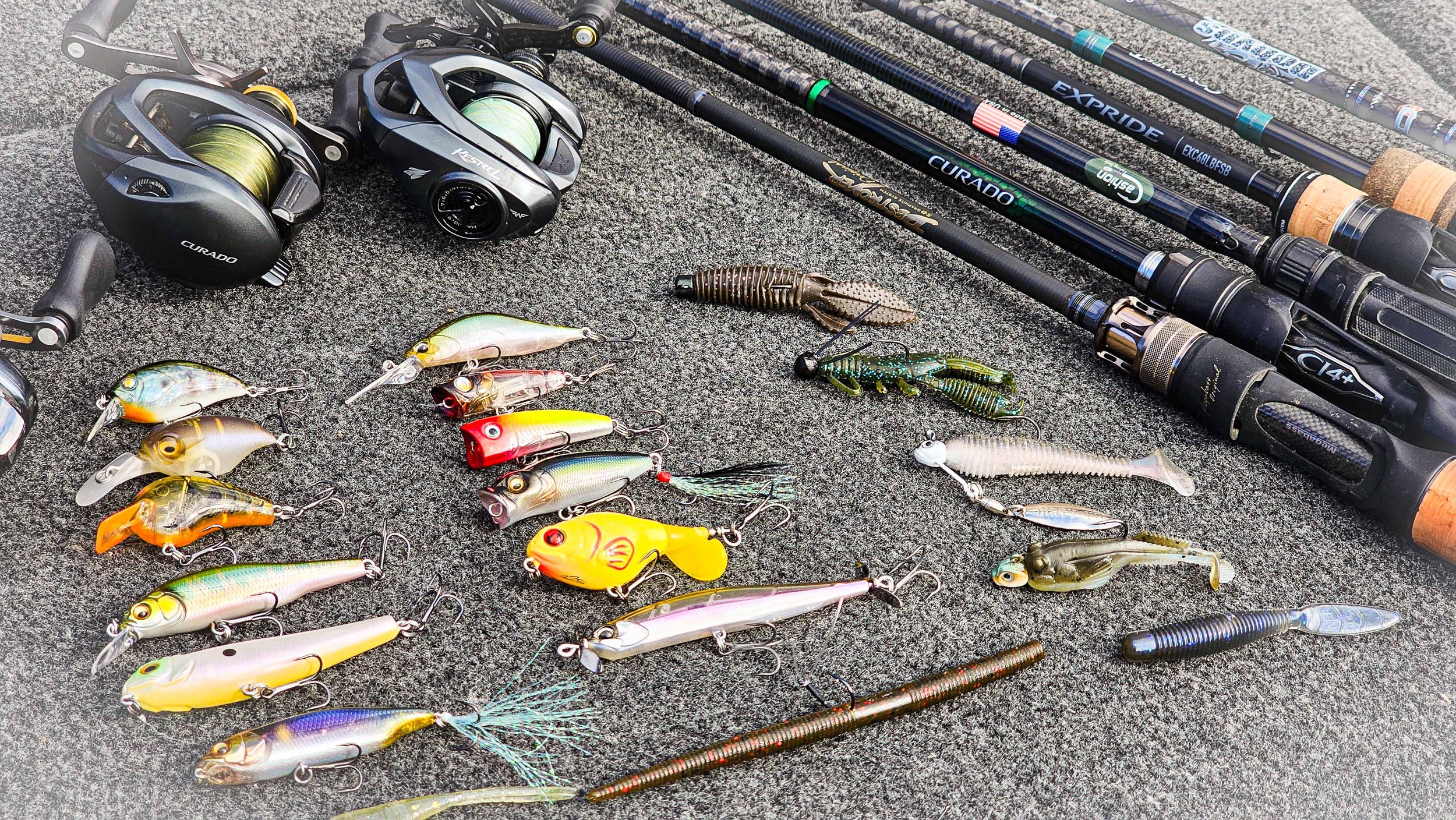 Gear Review! Shimano Curado BFS, Megabass P5, Creature Baits