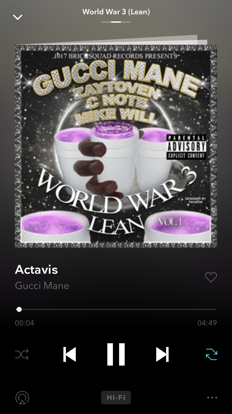 The Top 5 Tapes of Gucci Mane #2: World War 3 Lean