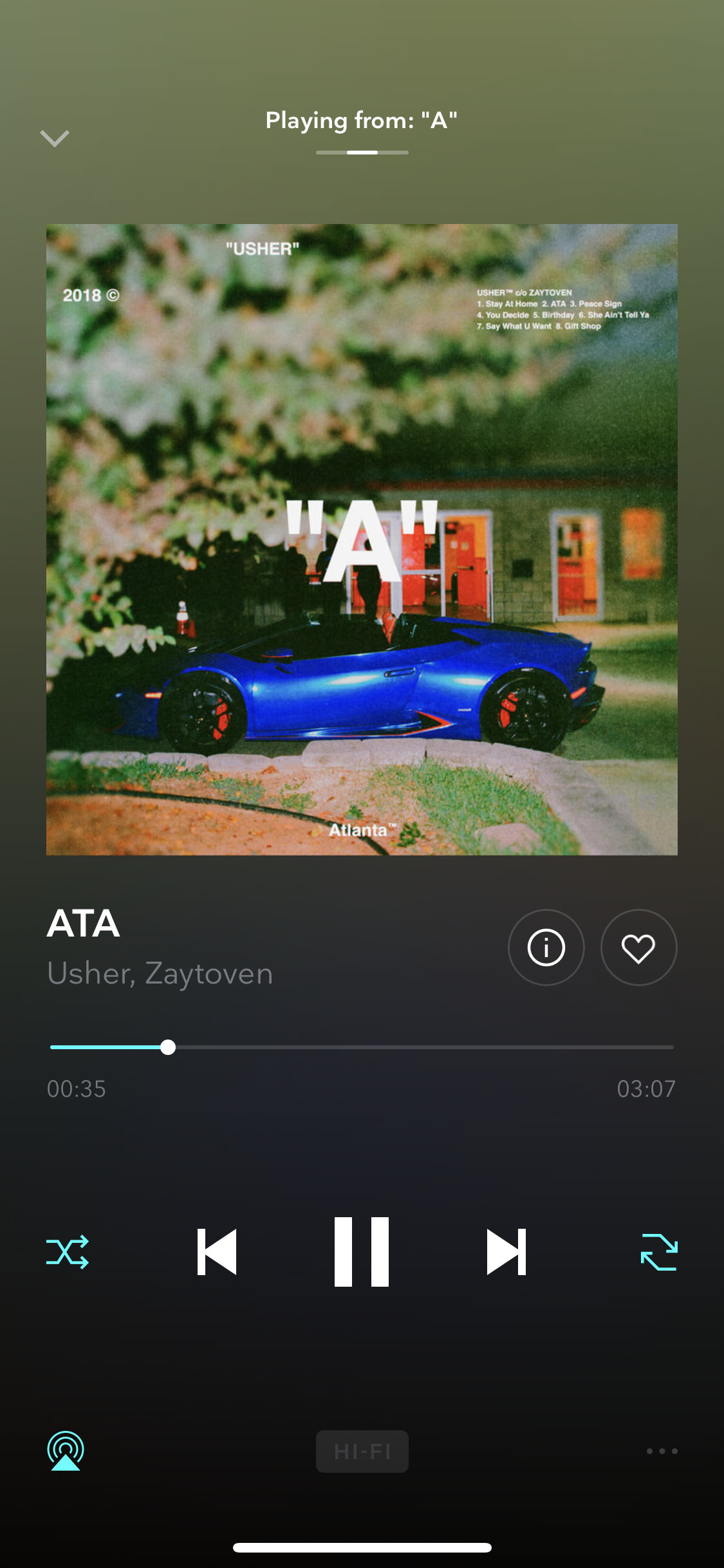 Usher X Zaytoven - “A”