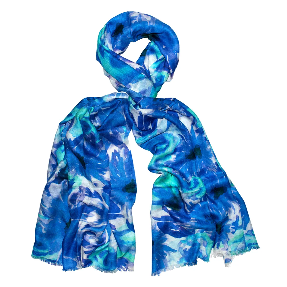 Sunny Side Up Blue Scarf Mitandio