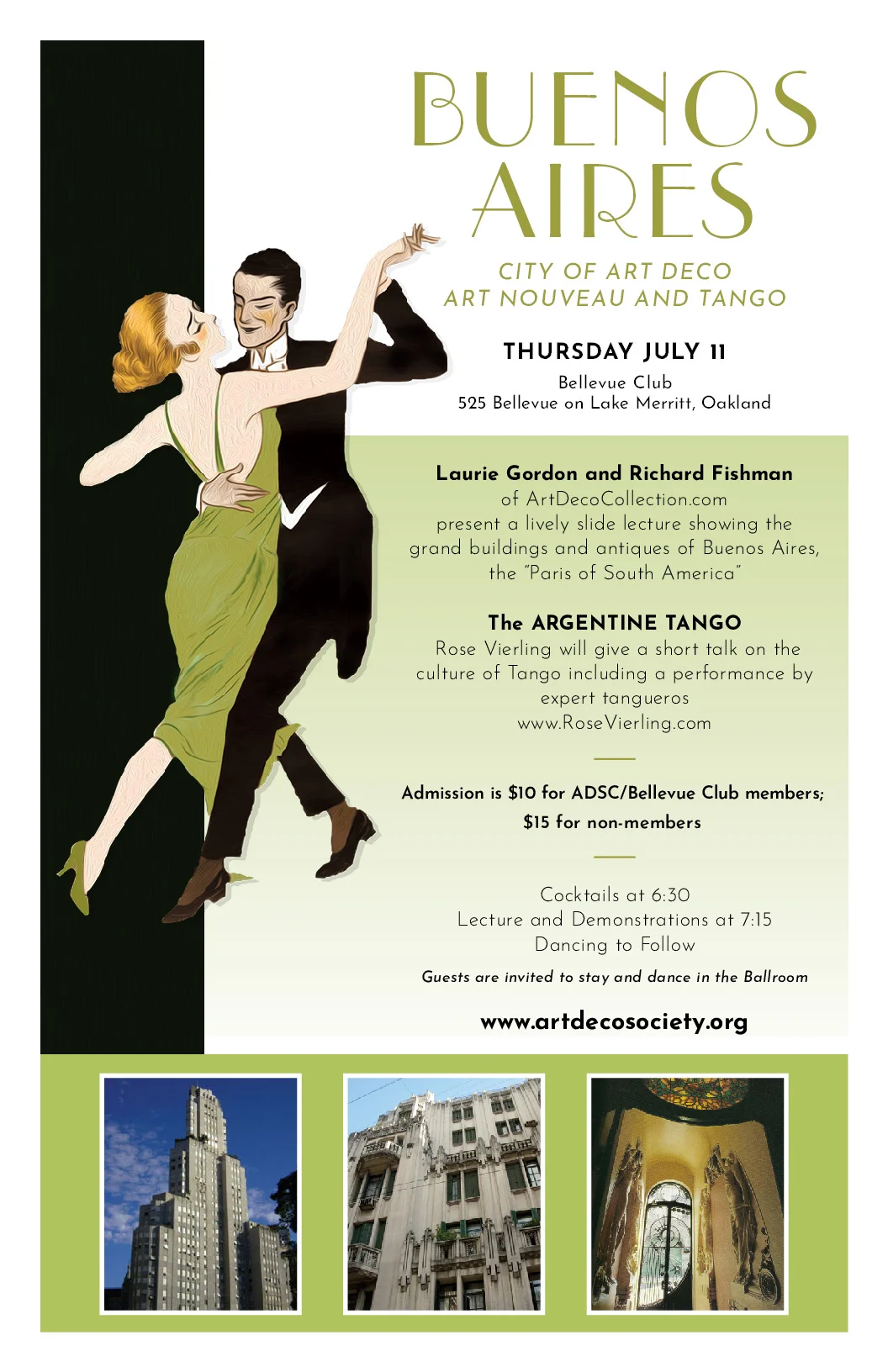 Lecture: Buenos Aires, the City of Art Deco, Art Nouveau, and Tango