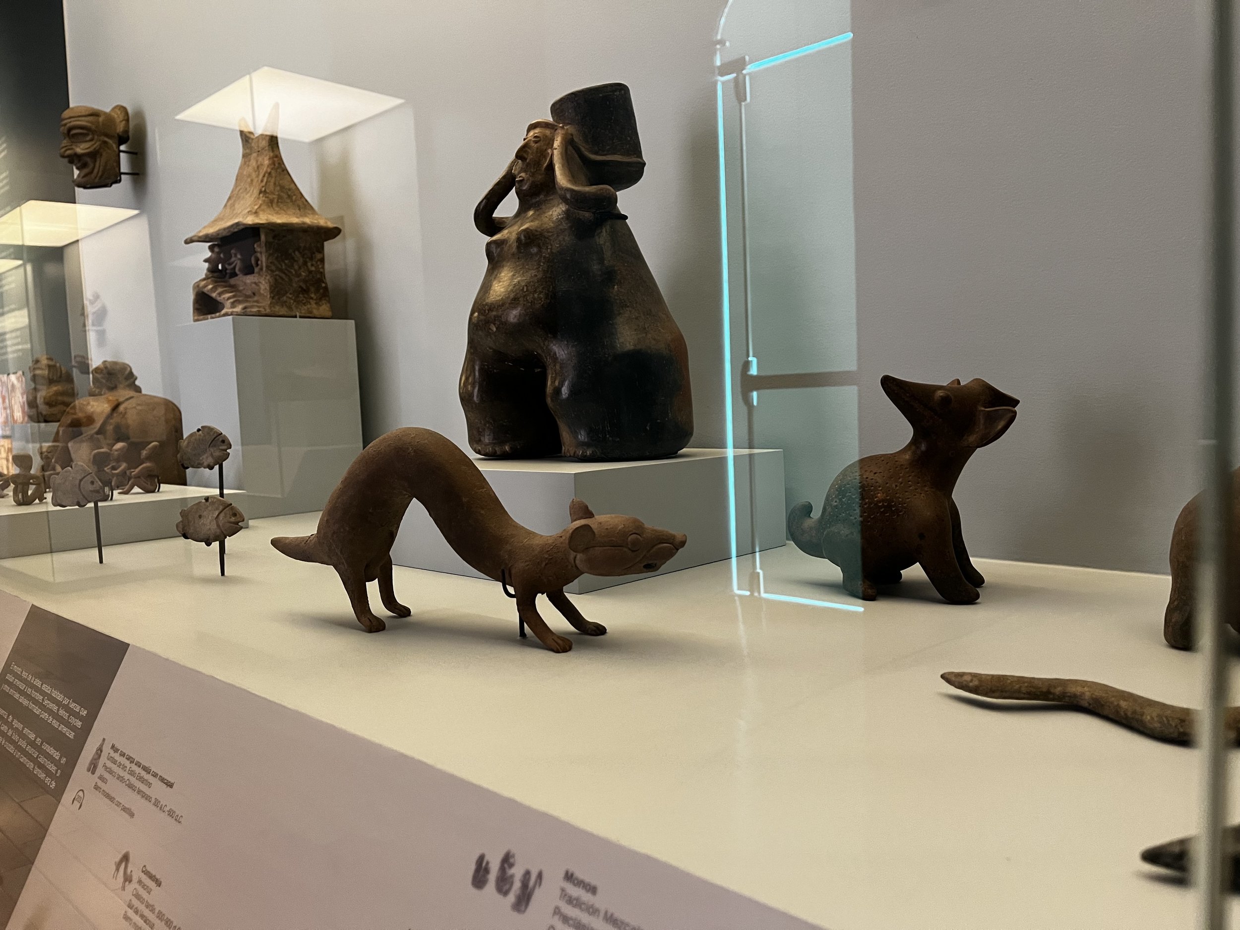 Weasel, Veracruz, late classical period 600-900d.C., hand built clay (Museo Amparo)