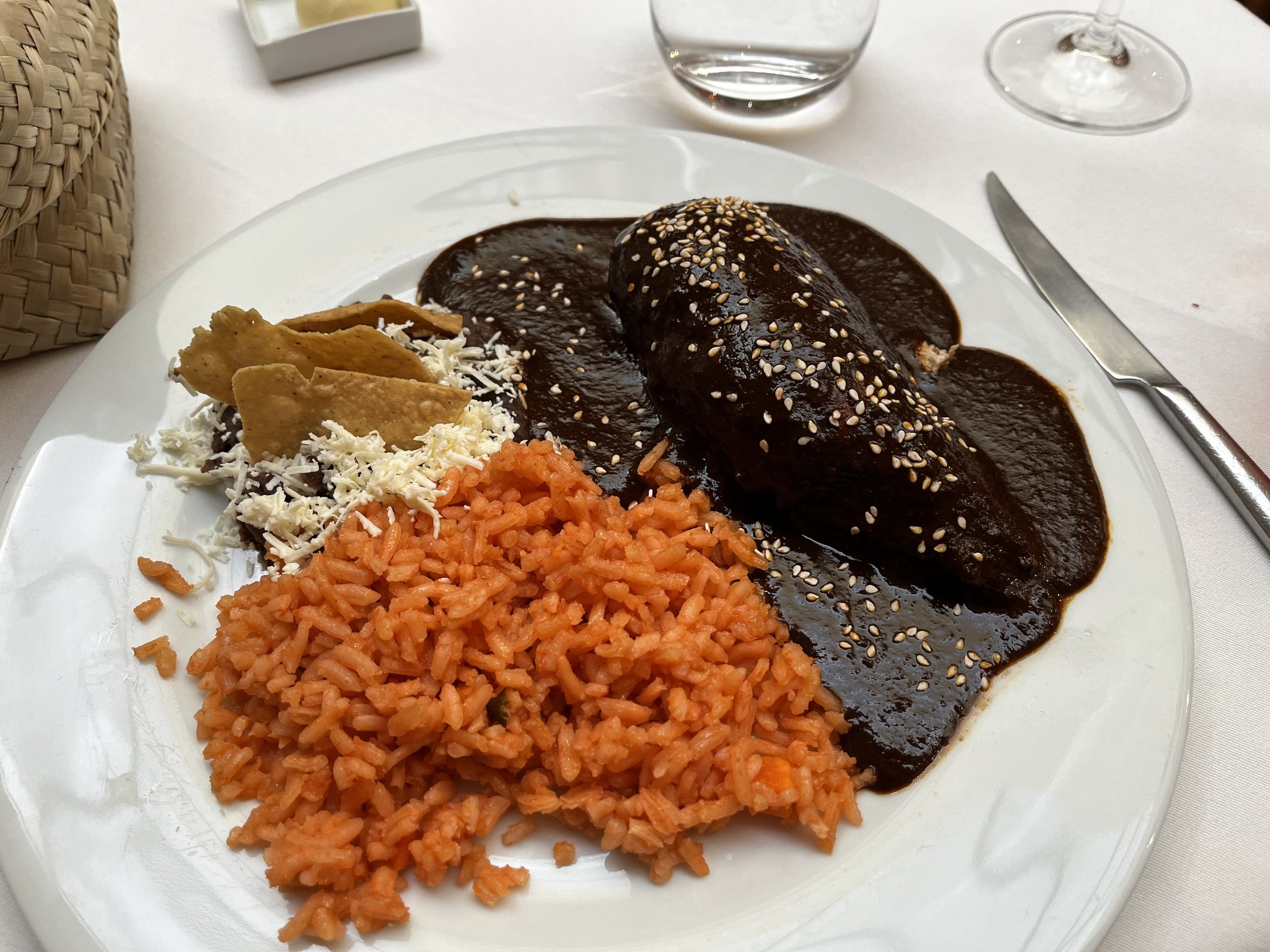 Mole Poblano, the most recognized dish of Puebla.