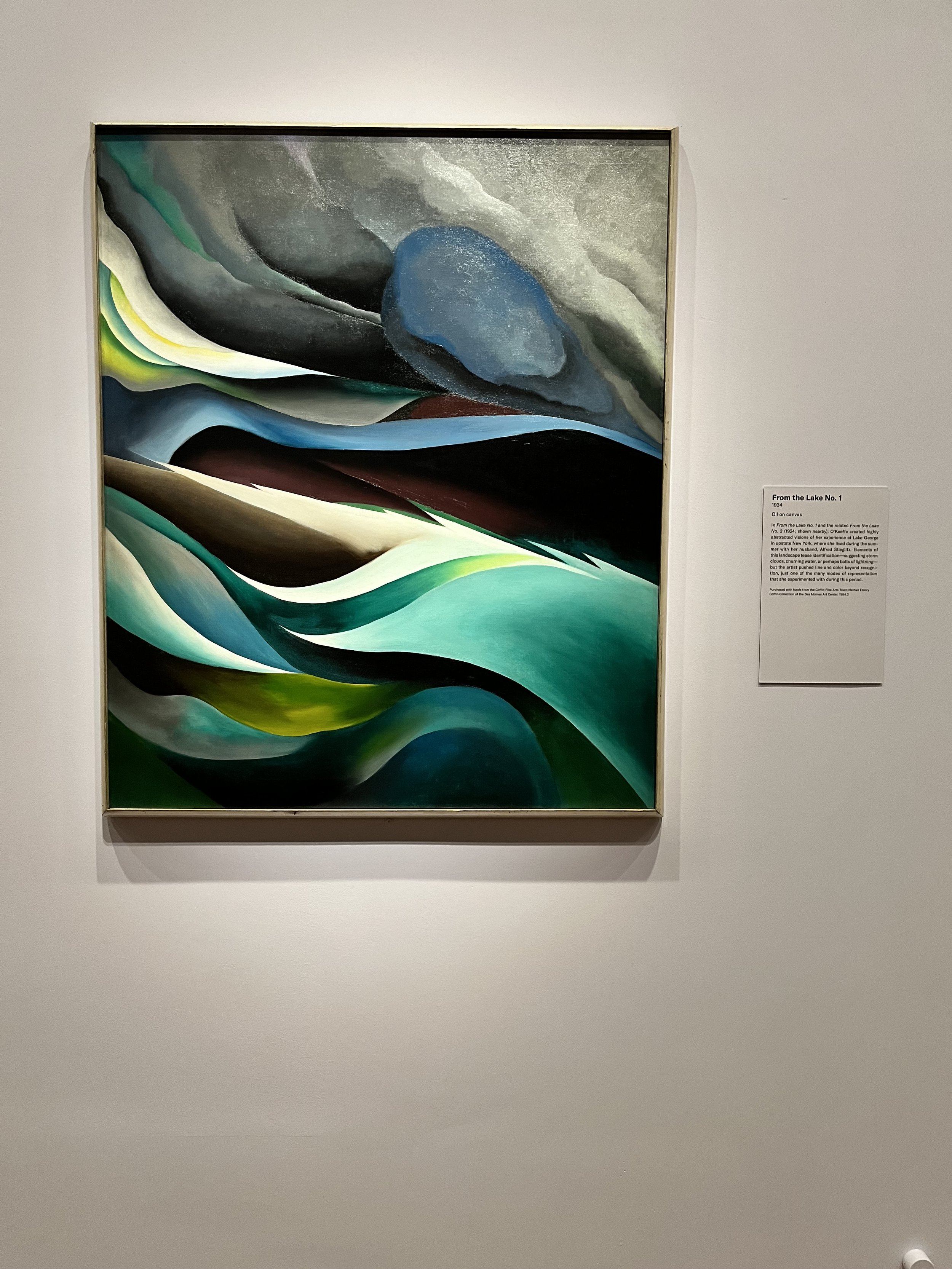My favorite piece of the exhibition was this work titled, From the Lake No. 1
