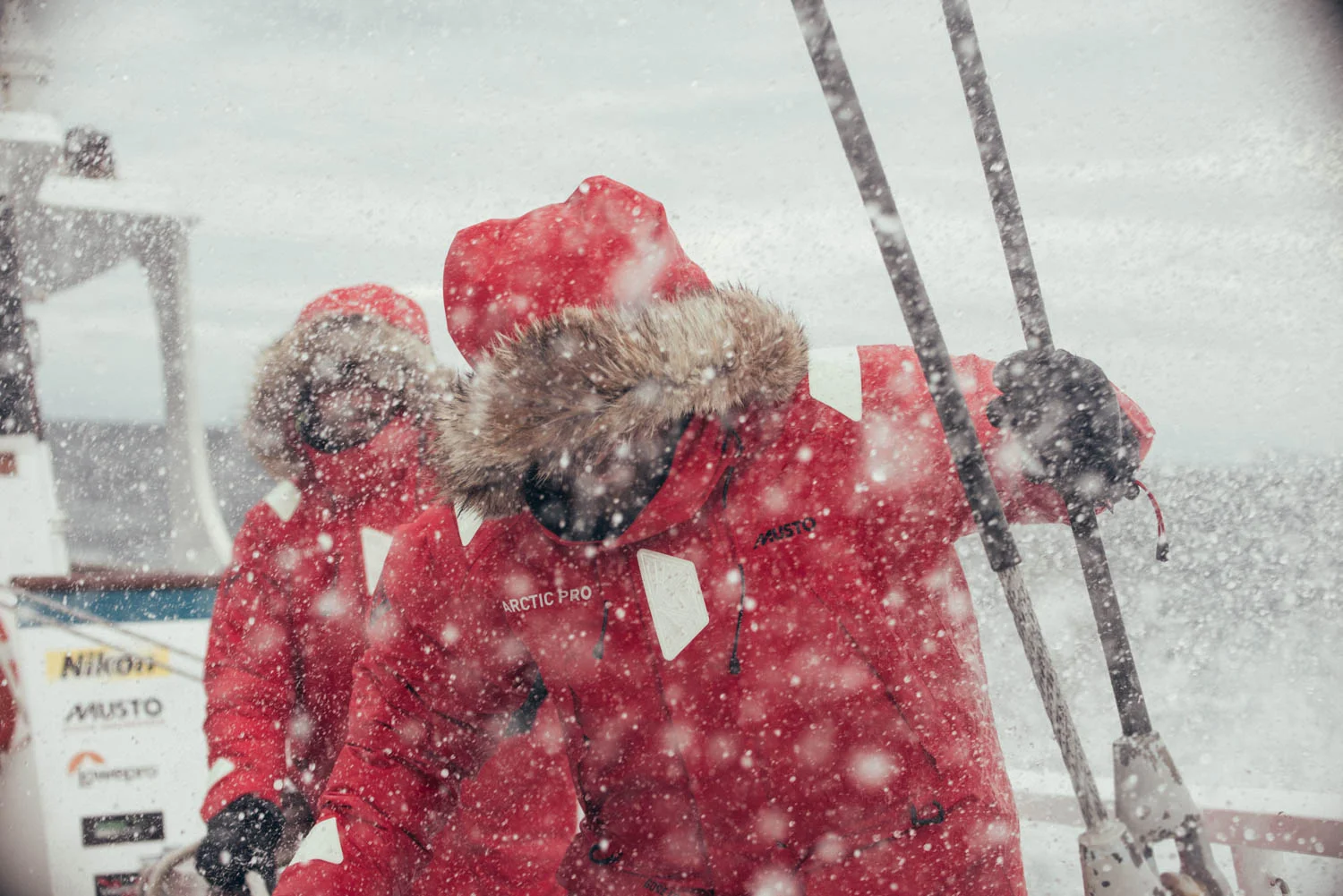While the team at Fluke certainly know how to handle a lens and even a cantankerous director, they weren’t all too familiar with the southern swells of the Drake Passage or the extremes of the continent. The crew delighted in putting Musto’s upperdeck range of sailing and outerwear to the test. The crew look forward to testing Musto’s range of cabin slippers next season.