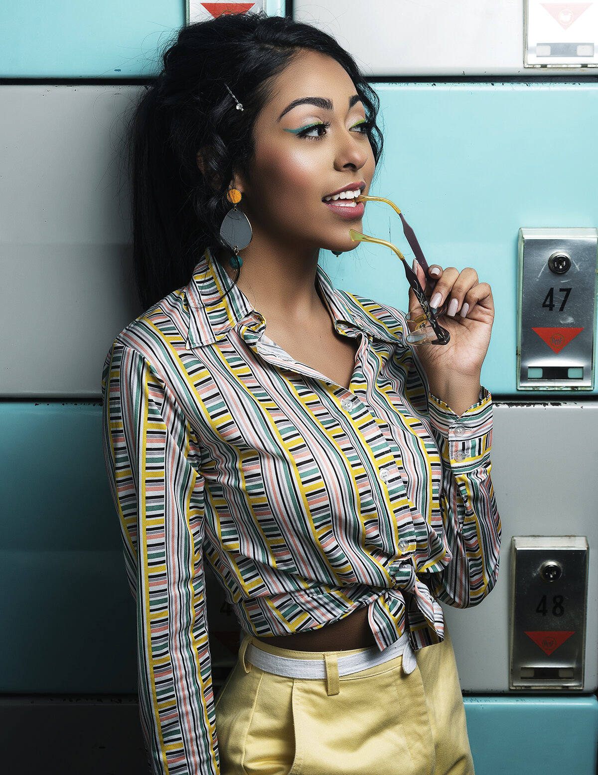  585 Magazine March April 2020  Greg Hollar Projects Photography  Model Lexi Reyes  Fashion Provided by Little Shop of Hoarders  Rochester NY   