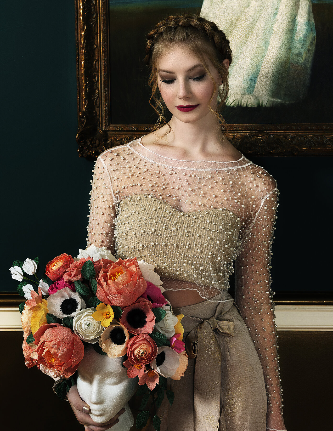  585 Magazine May June 2019  Greg Hollar Projects Photography  Styling Tanvi Asher  Hair By Brittnay Snyder  Floral Crown by ‘A Forest Fern’  