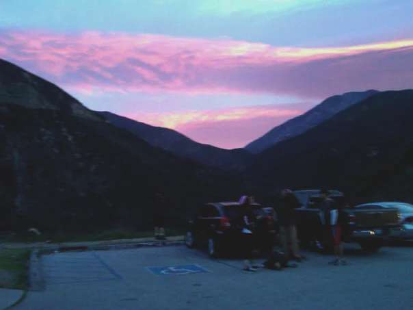6am at the Bridge to Nowhere Trail Head where we met with our hiking group.
