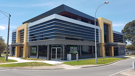 T h e new home of Spencer Group Engineering in Pakenham, while under construction.