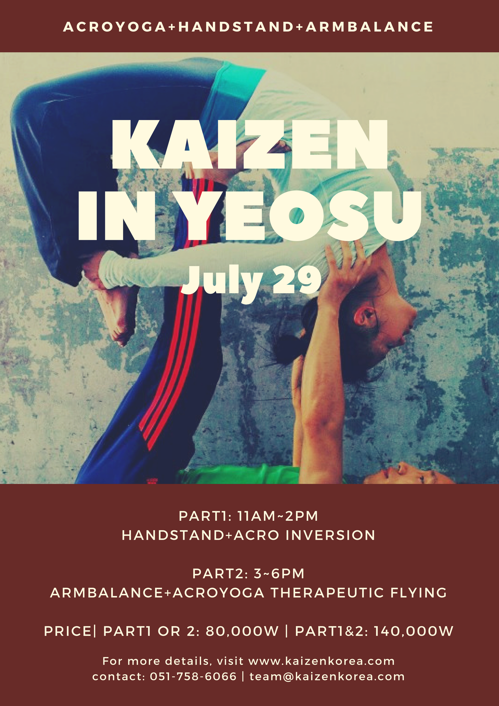 for more info & enrollment contact : team@kaizenkorea.com | 051-758-6066 