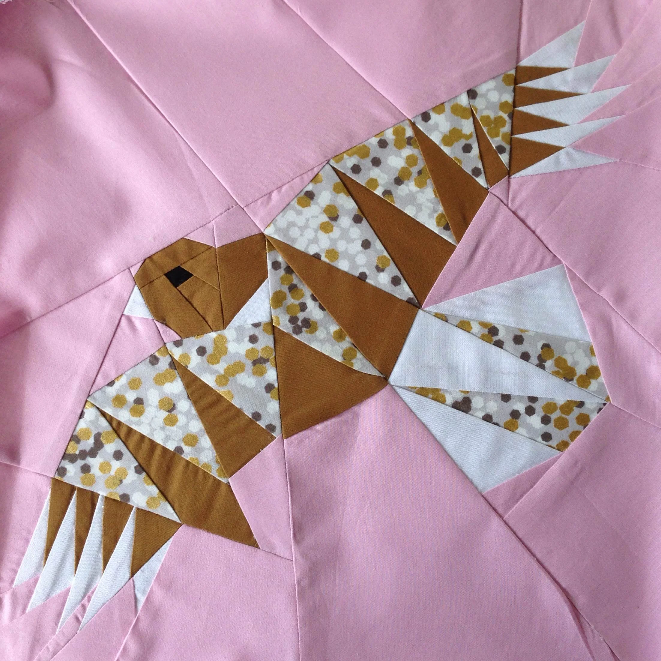 Forest Abstractions Quilt Along - The Falcon