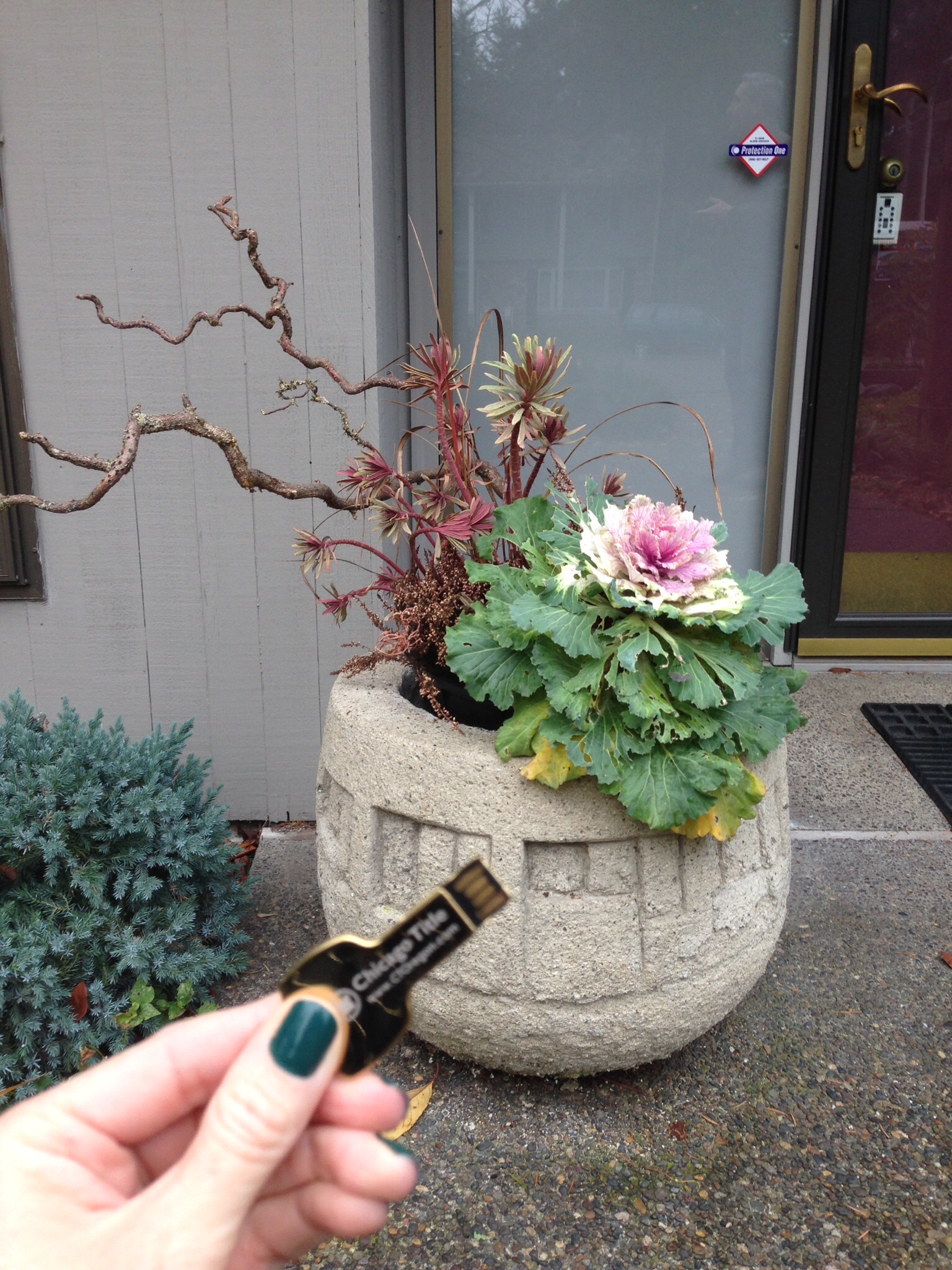 Not the real key, but it worked for a sneaky selfie before we had the real ones :)