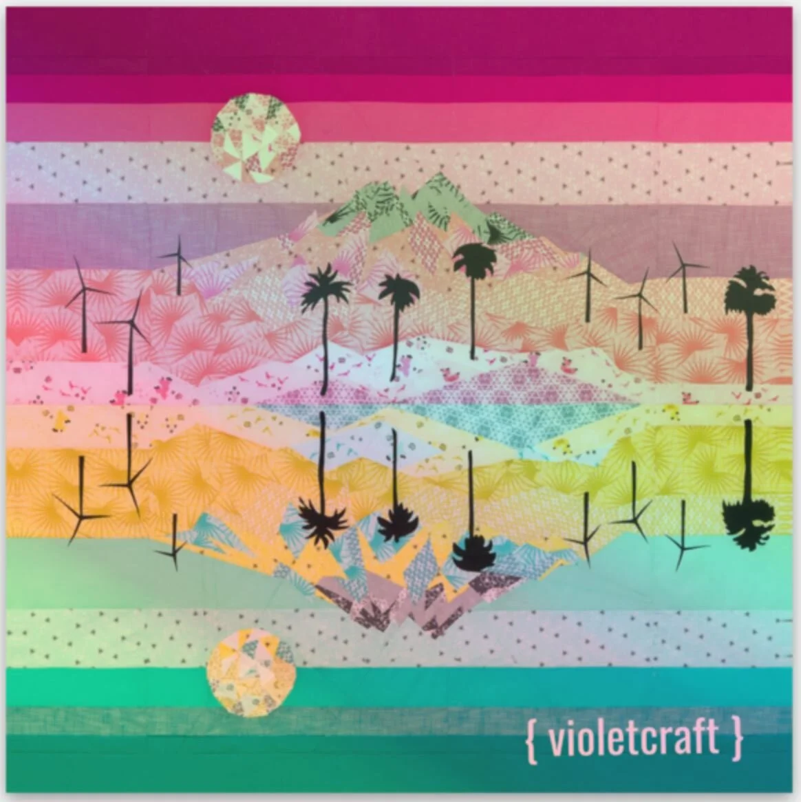 The Desert Mirage Elevated Abstractions Holographic Sticker
