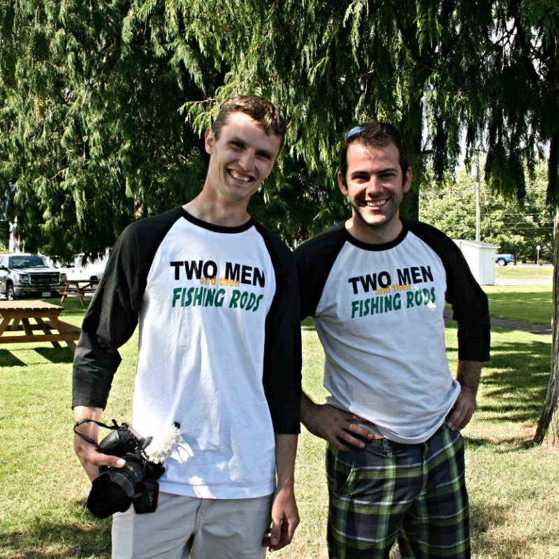 Nathan Thomas and Tyler Kyle hosts of Two Men and their Fishing Rods