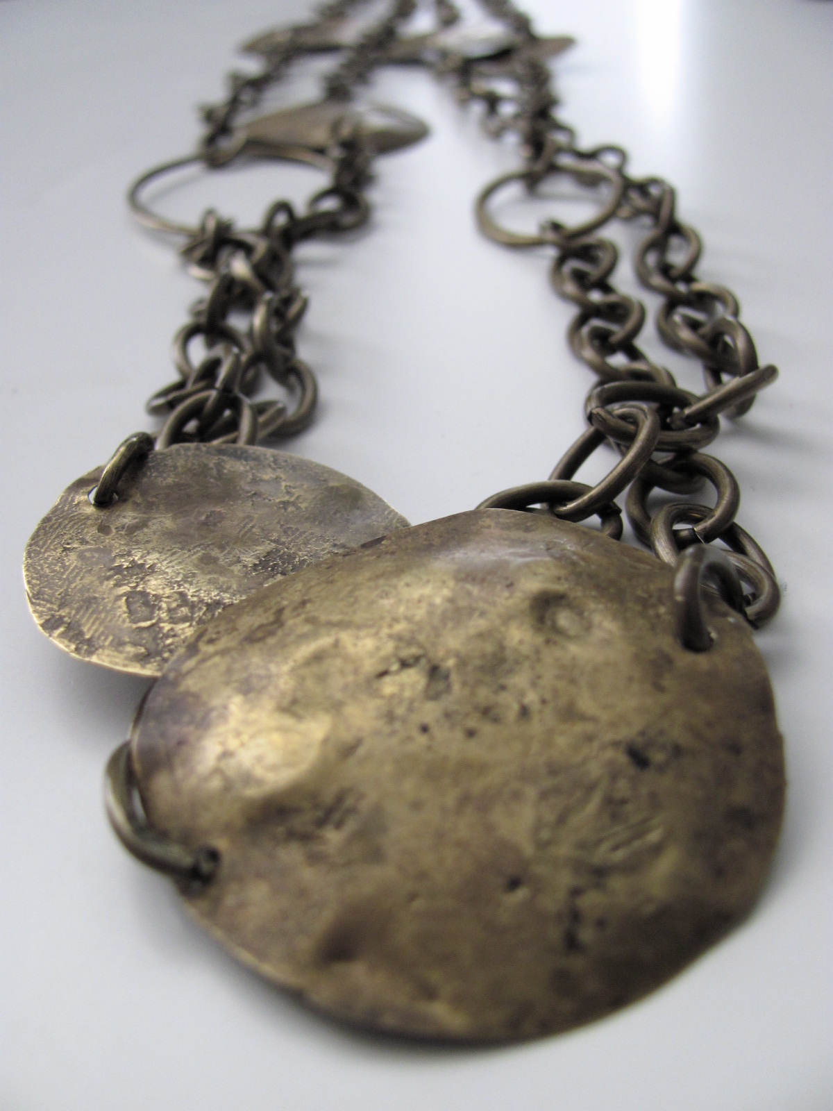  forged brass on brass chain necklace  $298.00 