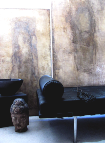 right one for sell 36 x60 call for pricing mixed media on canvas by lorraine Pennington