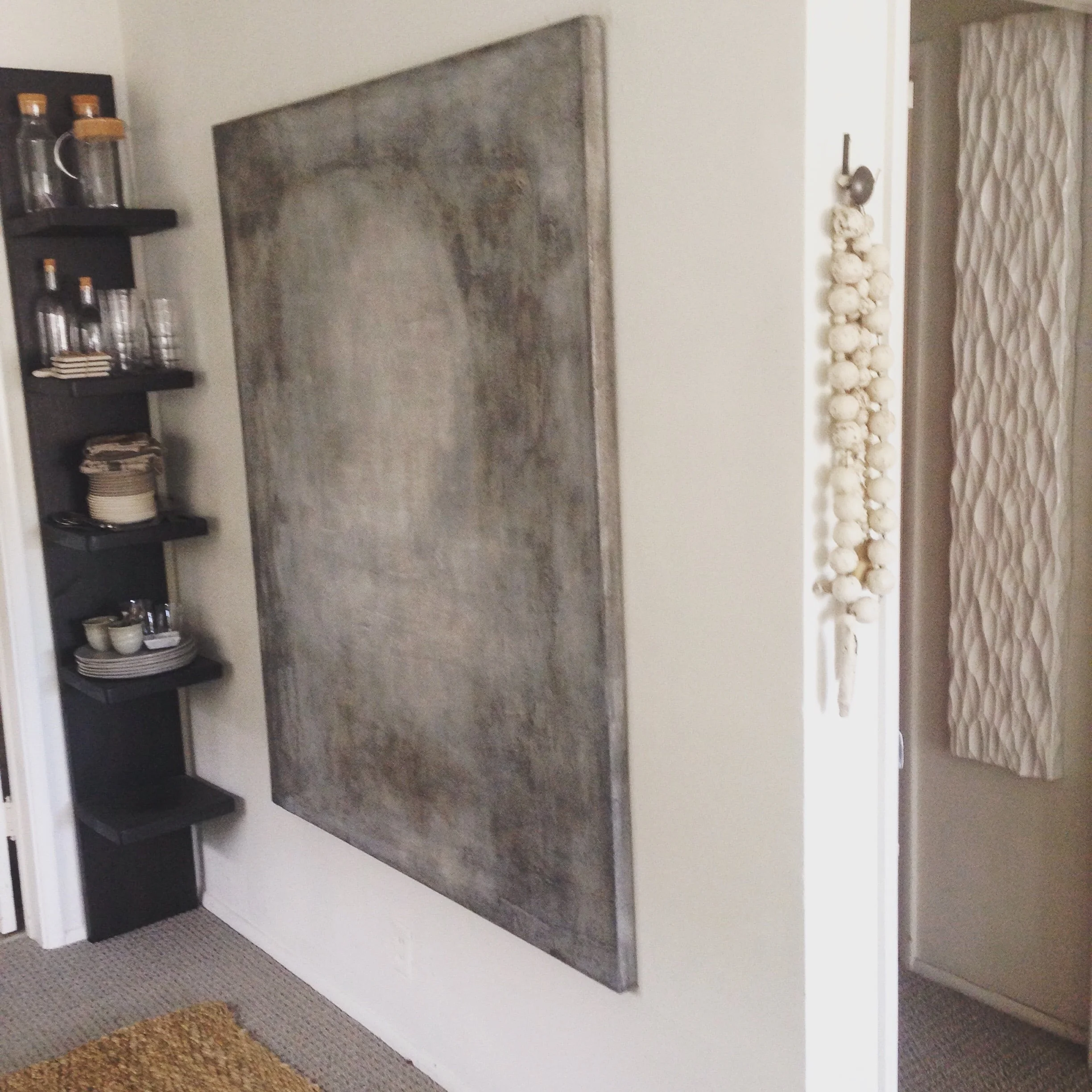 48" x 60" mixed media on canvas sold by Lorraine Pennington