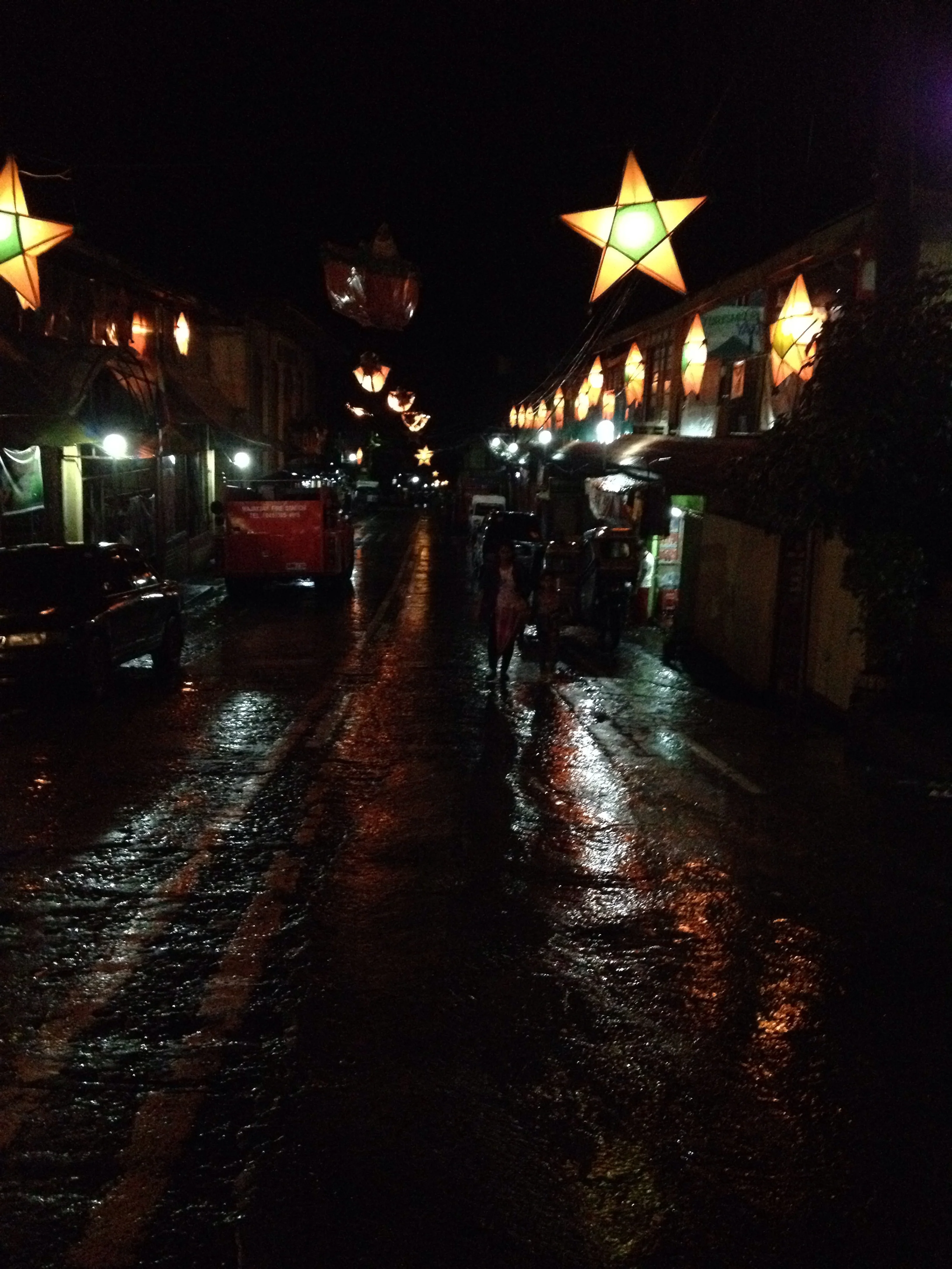 Christmas lanterns adorn the quaint town of Majayjay.