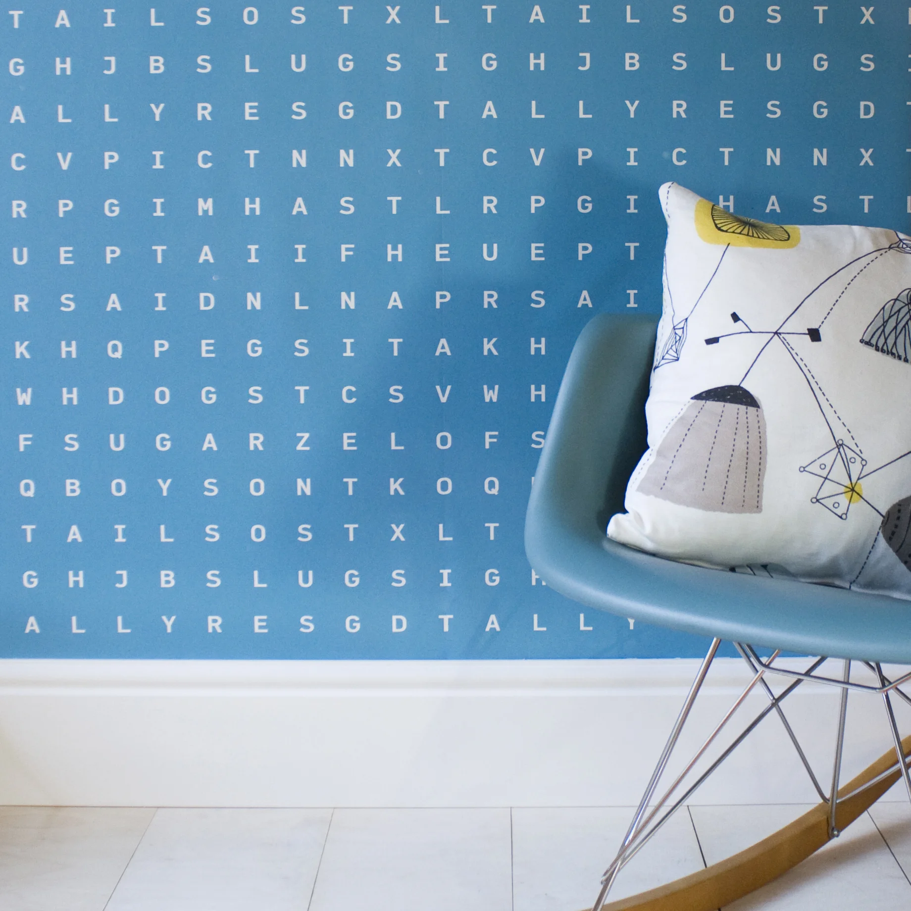 Sugar & Slugs Word Search Wallpaper - seawater, shown in a room setting