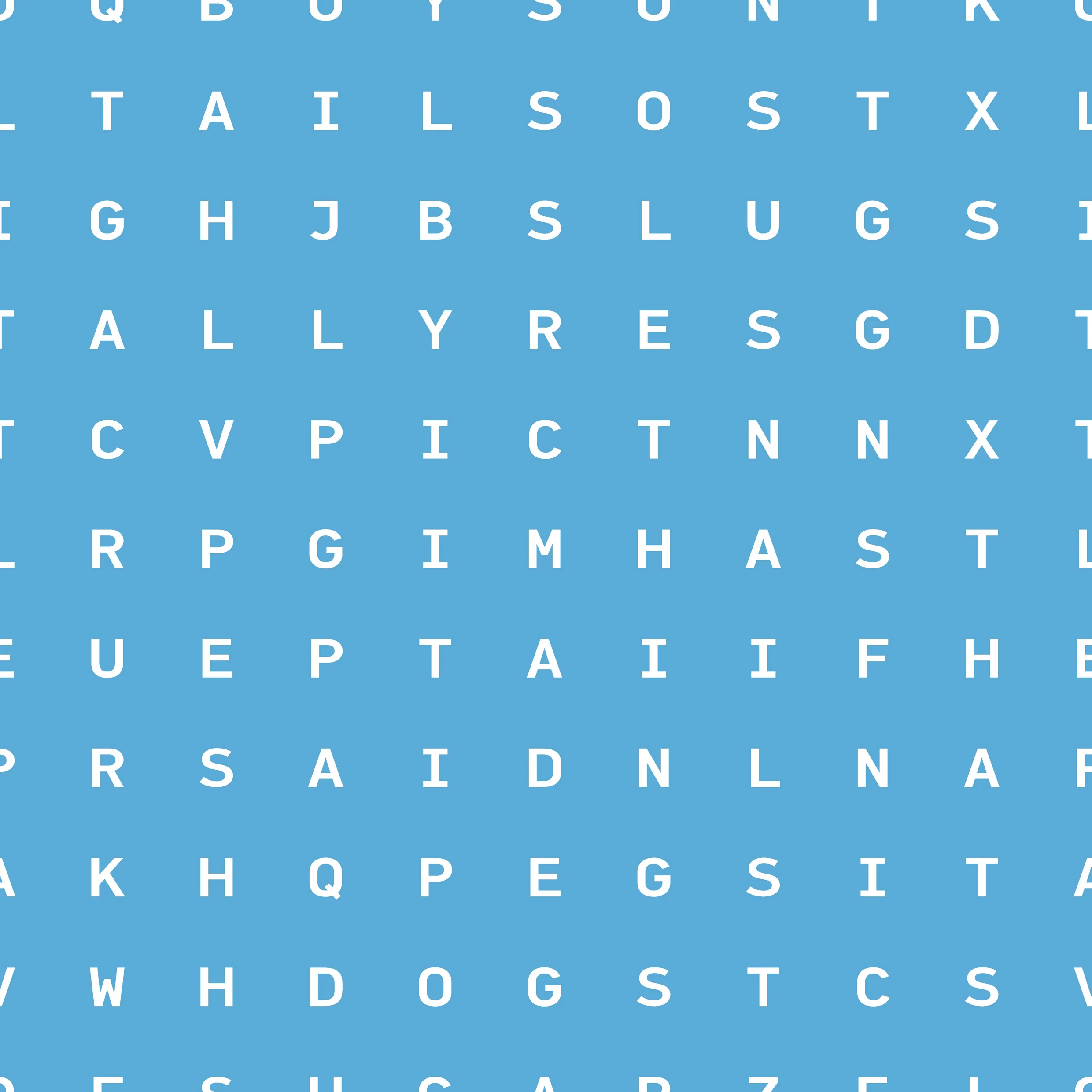 Sugar & Slugs Word Search Wallpaper - seawater, pattern