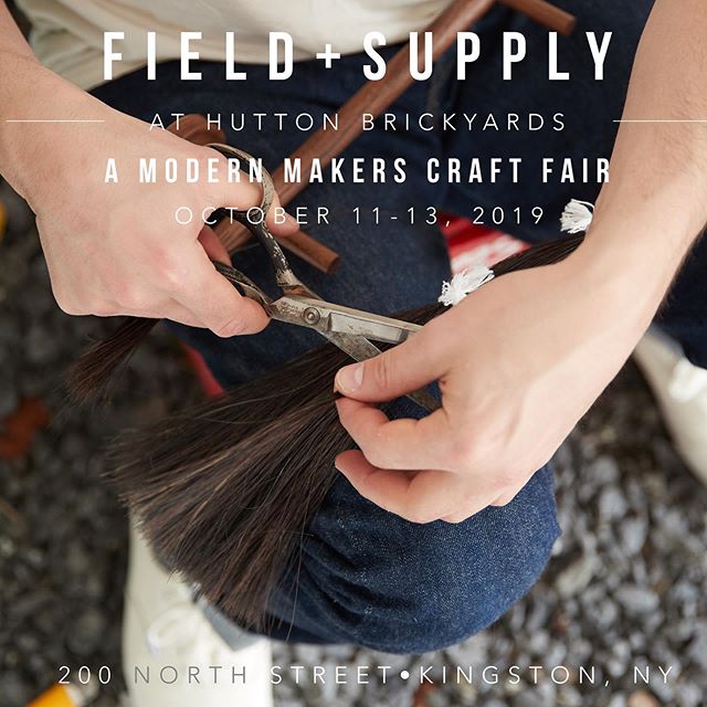 I love being part of @fieldandsupply ! These people are the best and the setting is so beautiful. Come see us and a myriad of wonderful makers starting tomorrow @huttonbrickyards  #fieldandsupply #huttonbrickyards #makersmarket #kingstonny #whattodot