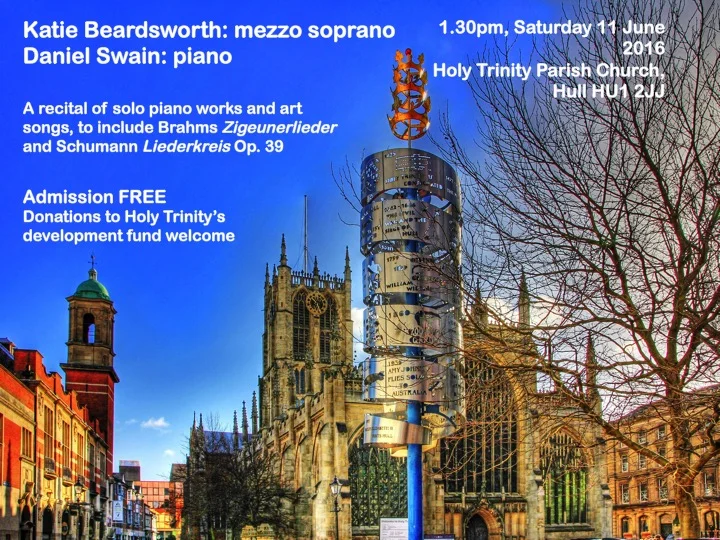 Holy Trinity Open Arts presents