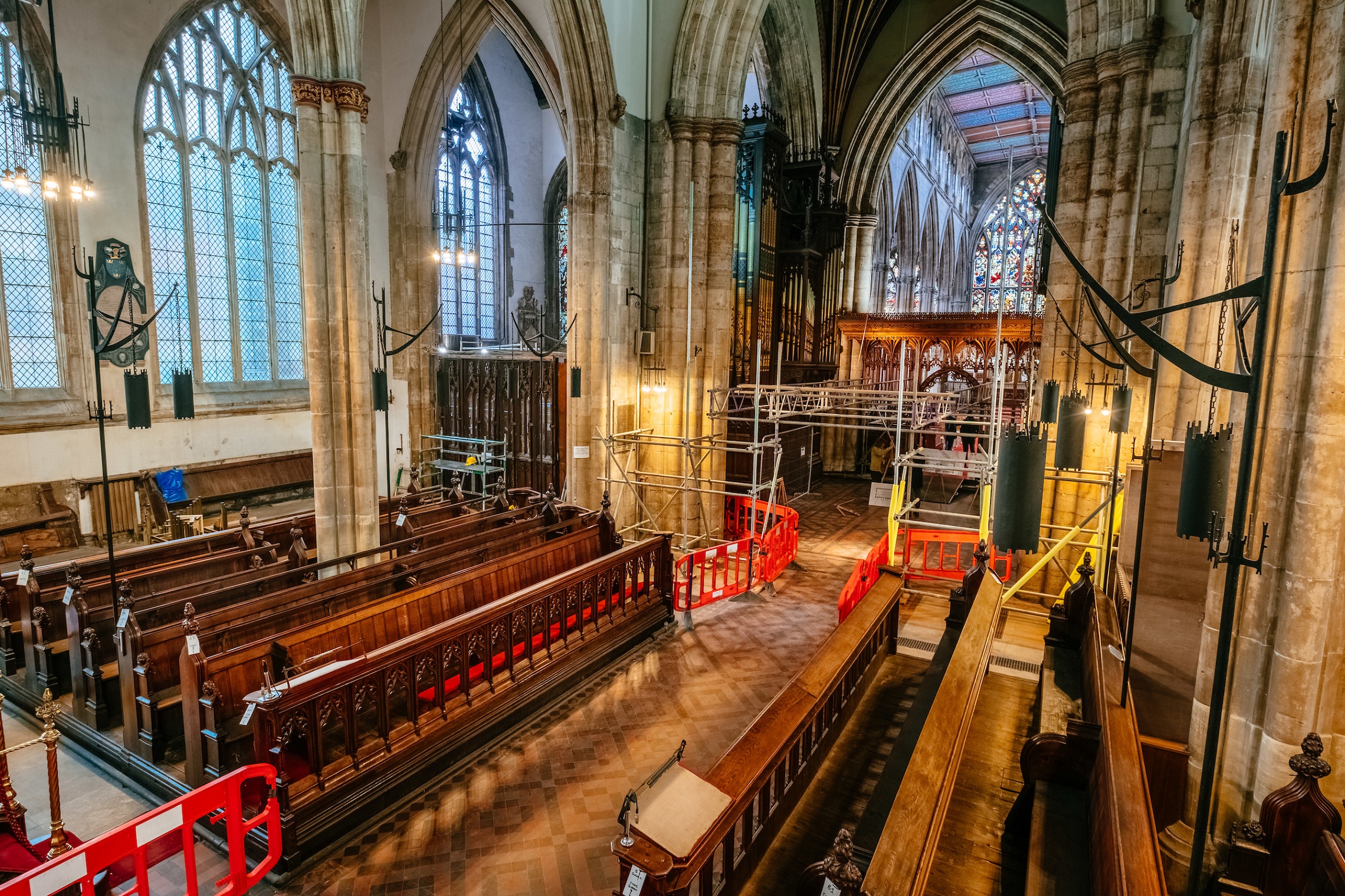Scaffolding has been erected to enable work to begin on the most significant changes to 700-year-old Holy Trinity Church since Victorian times.