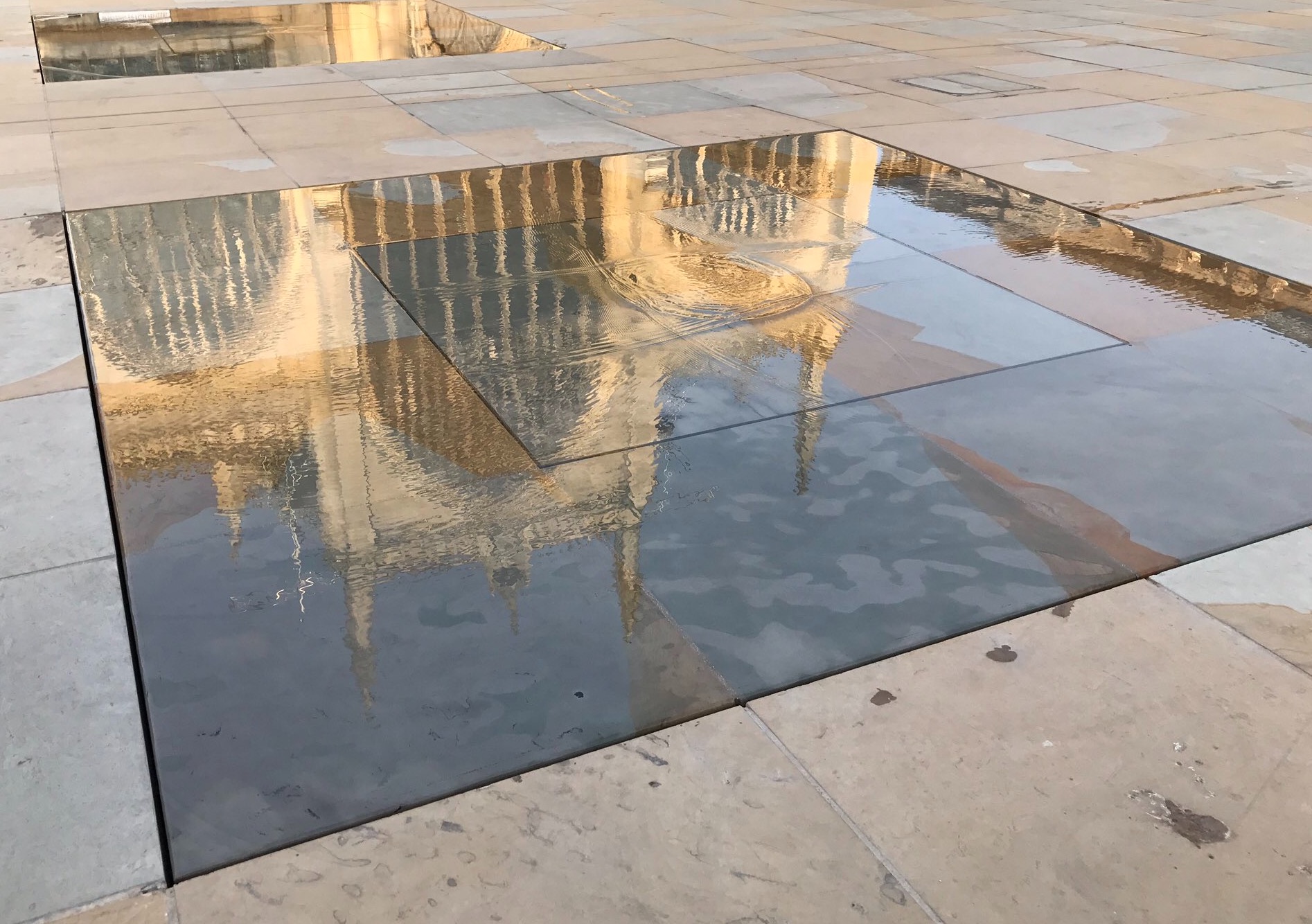 The stunning new water features have created a new way to admire the grandeur of Hull Minster.