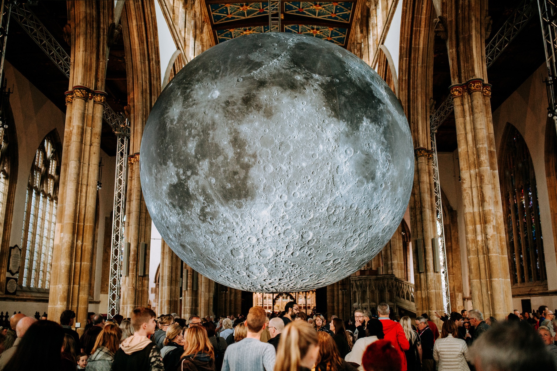The spectacular Museum of The Moon installation was the biggest draw to Hull Minster in 2018, attracting 82,000 people. Picture: Tom Arran/Freedom Festival
