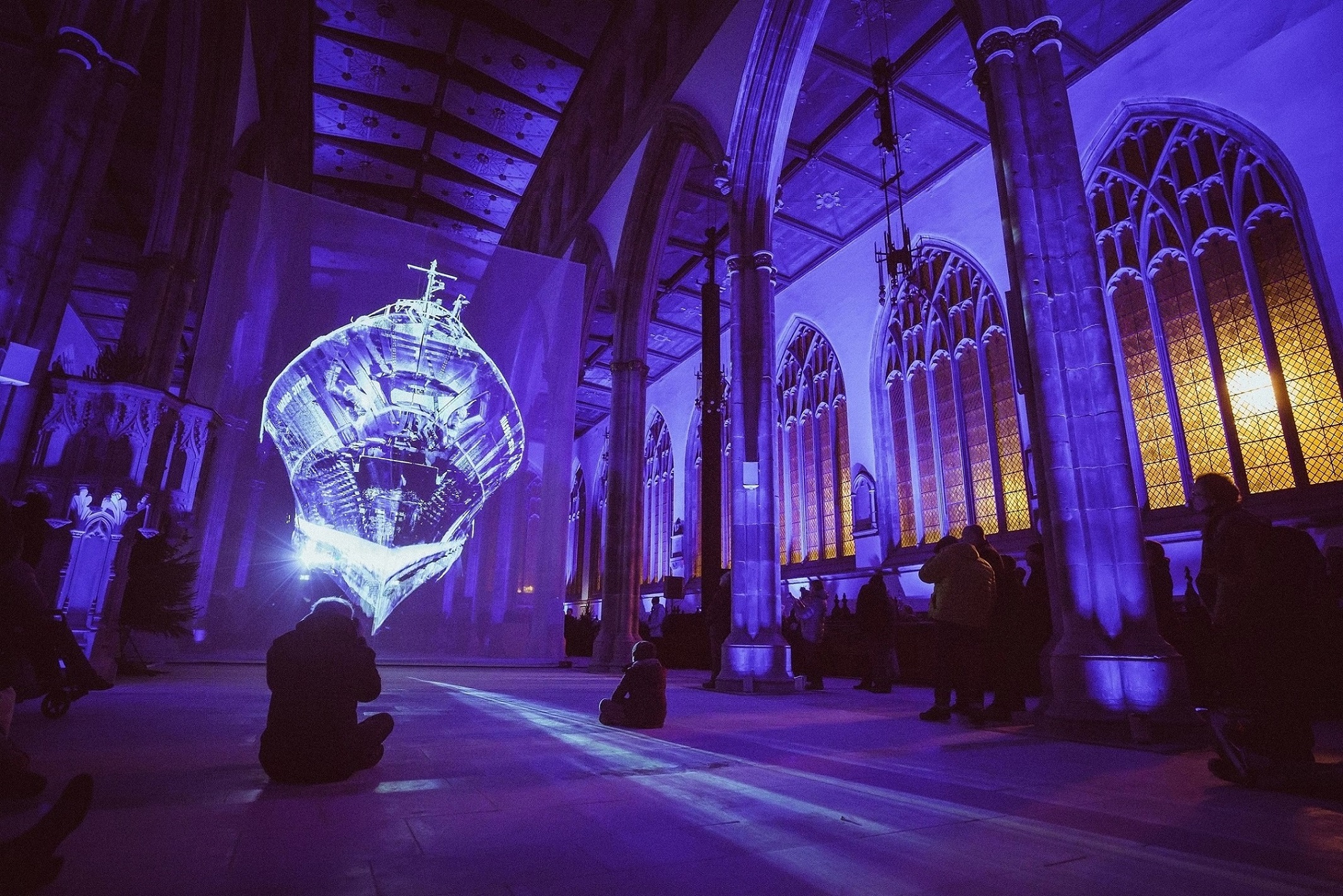 Heinrich and Palmer’s Ship of the Gods was staged at Hull Minster in partnership with Absolutely Cultured as part of the Urban Legends: Northern Lights event held at key locations in Hull city centre. Picture: Chris Pepper/Absolutely Cultured.