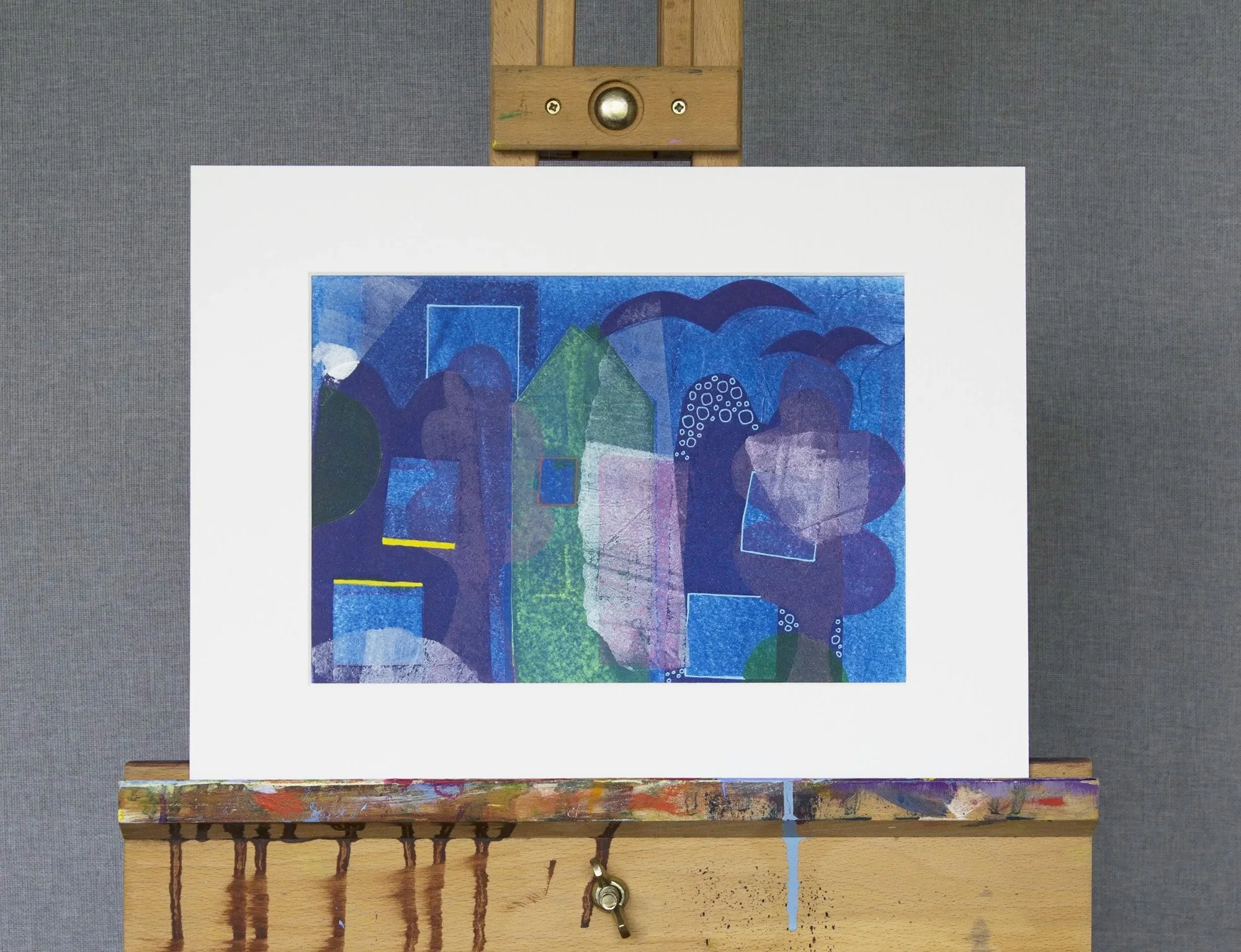 UNDER THE NIGHT SKY Mono Print
