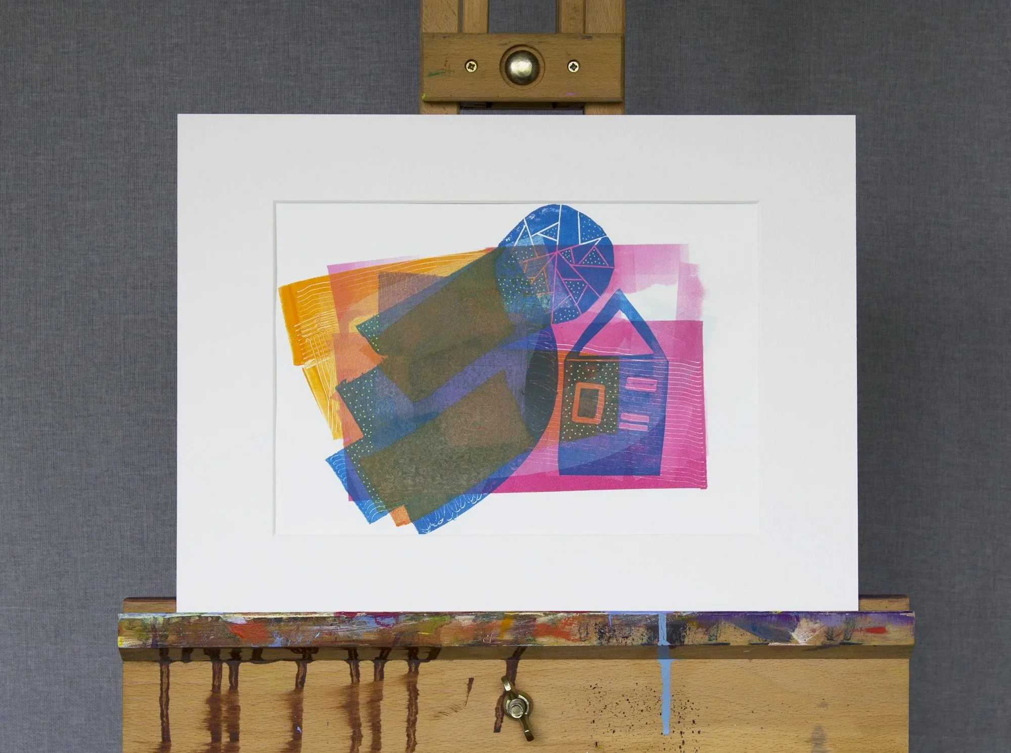 HOME SWEET HOME Mono Print