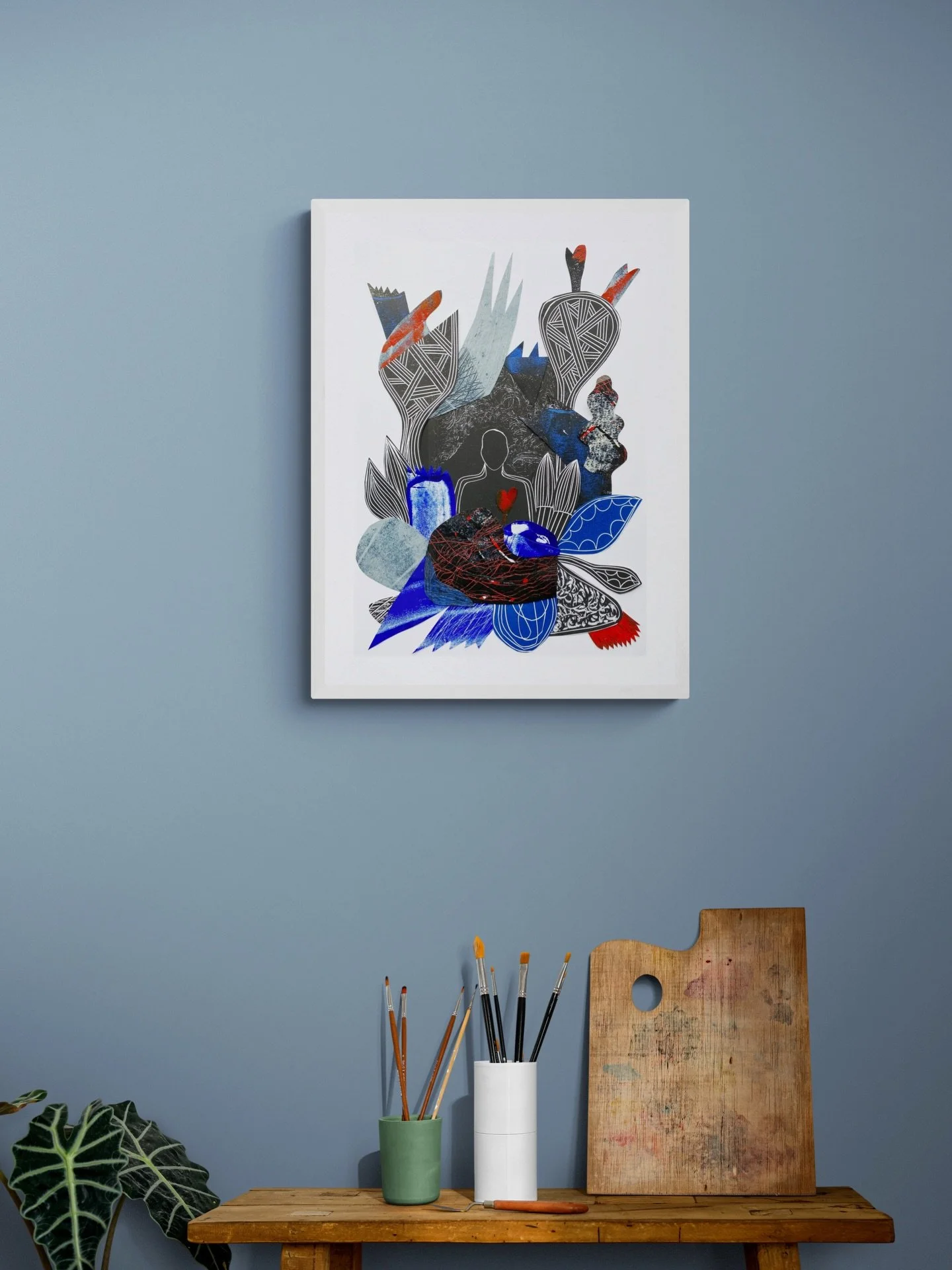 From the &lsquo;Return to your heart&rsquo; collection of original abstract collages.

#fineartworks #artforinteriors #homedecorart #artcurator