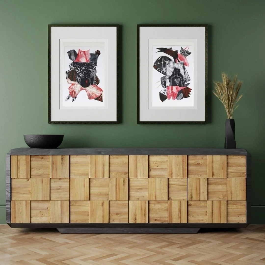 SIMBA and VIRTA Abstract Mixed-media Printmaking Collages available in my online shop.

#artforinteriors #statementart #interiordesignart #curatedinteriors #artfulinteriors
