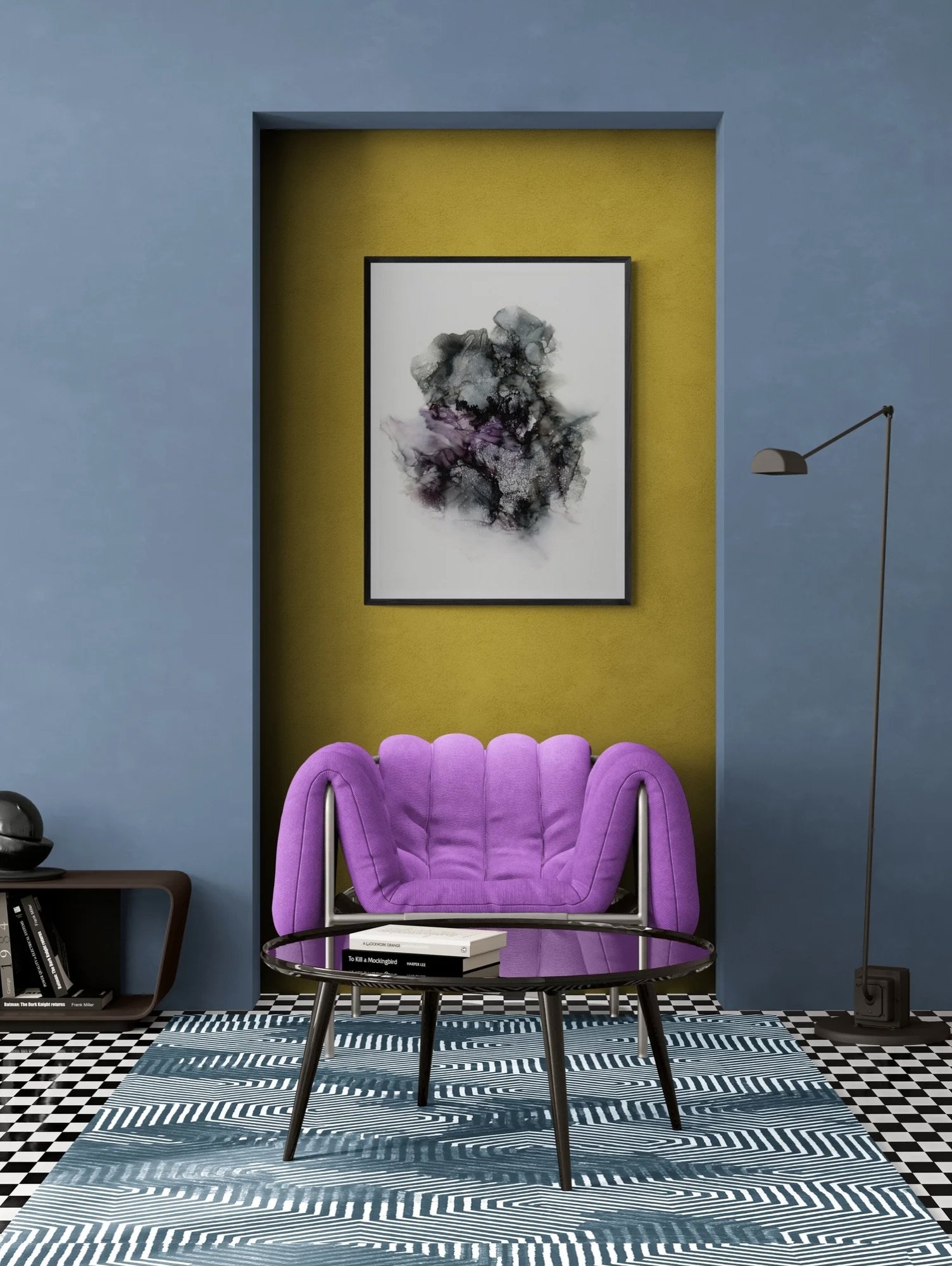 Don&rsquo;t you enjoy living spaces that speak for themselves? 💜

I&rsquo;m a huge fan of bold colours and patterns in a minimalistic setting.

There&rsquo;s no need to go loud; just complementary colours that create the perfect background for expre