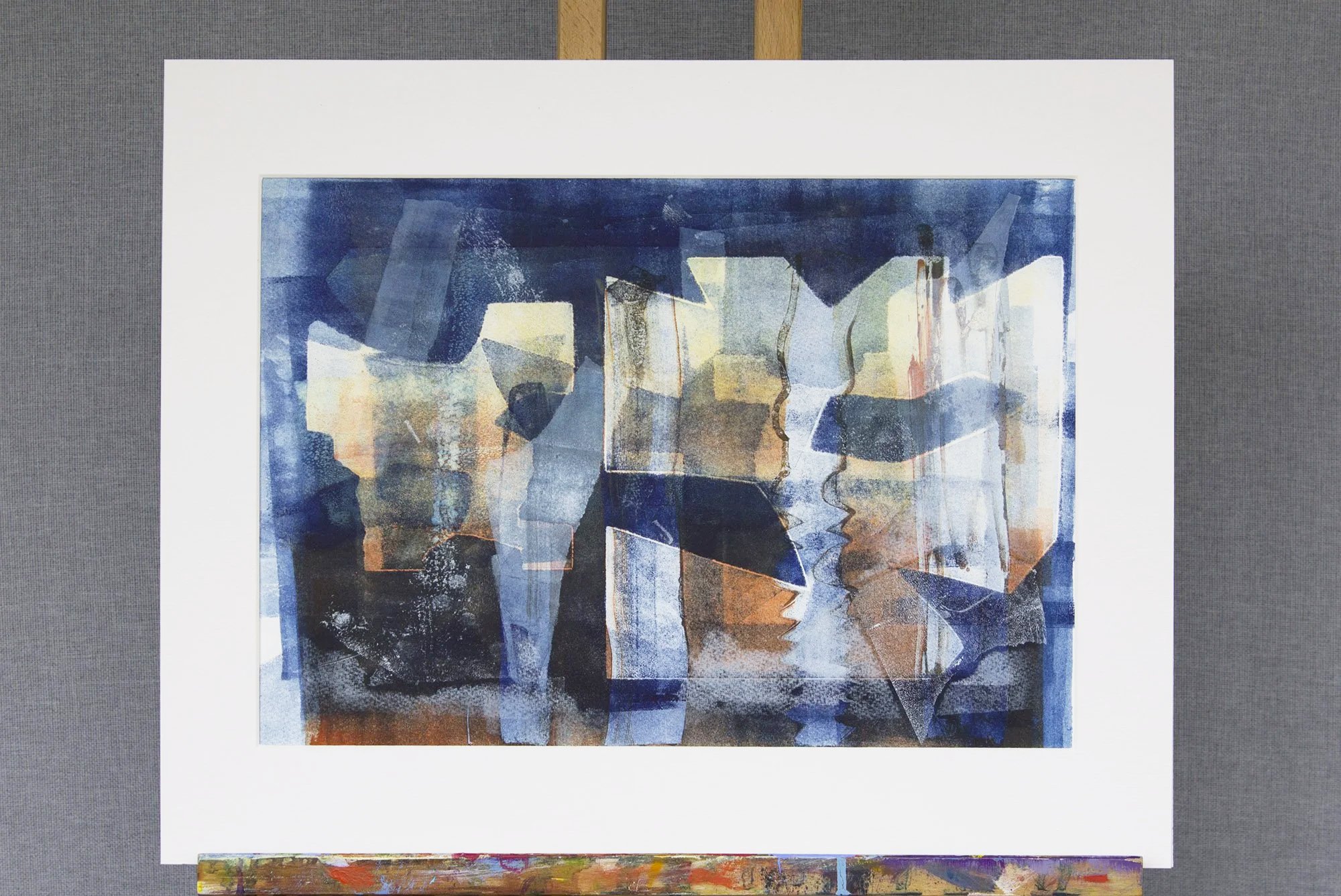 BY THE SEA I SAT Mono Print