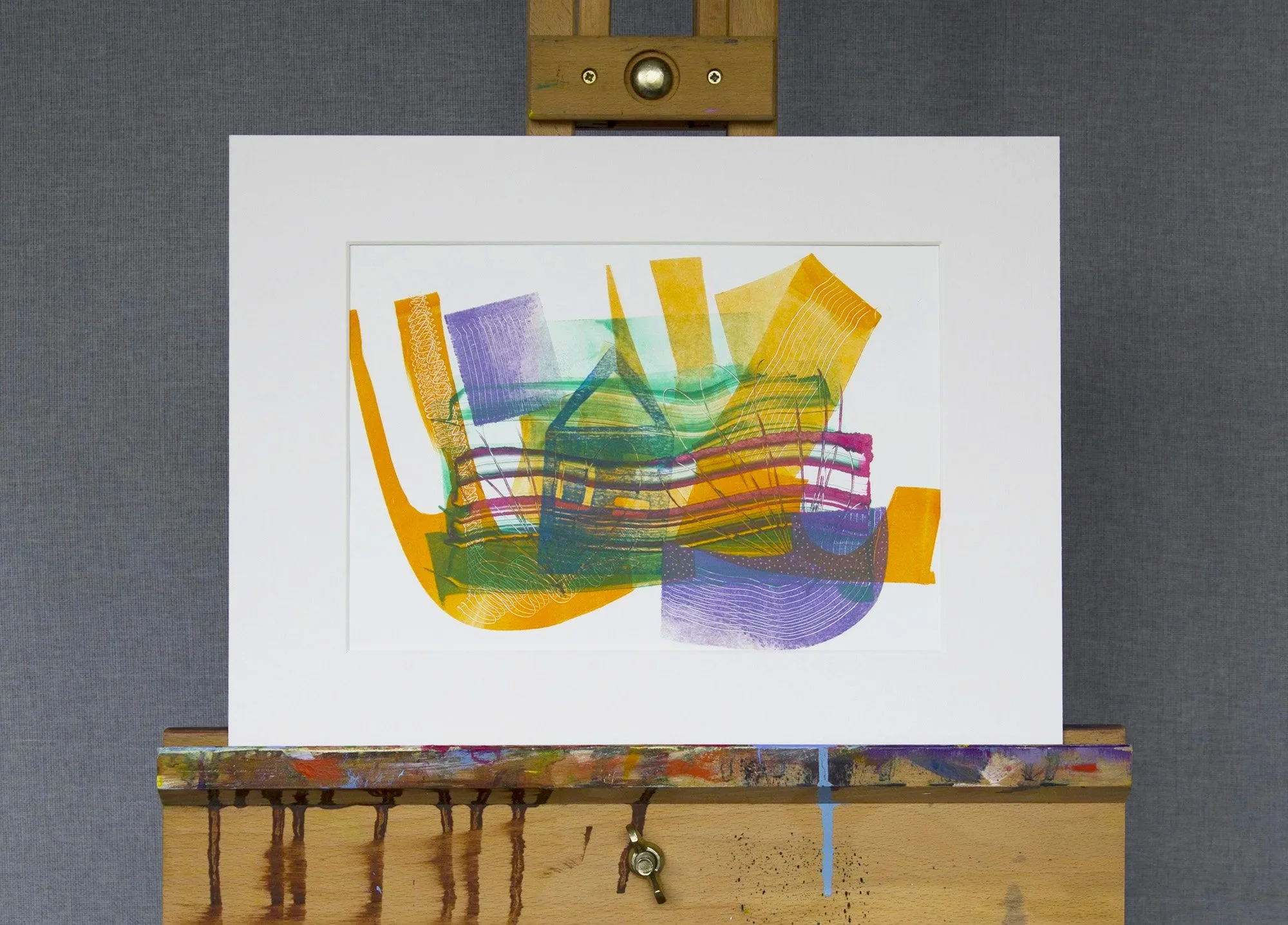 SUNSET Mono Print