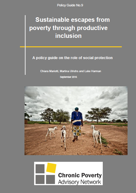 Sustainable escapes from poverty through productive inclusion