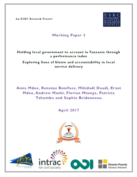 Exploring lines of blame and accountability in local service delivery