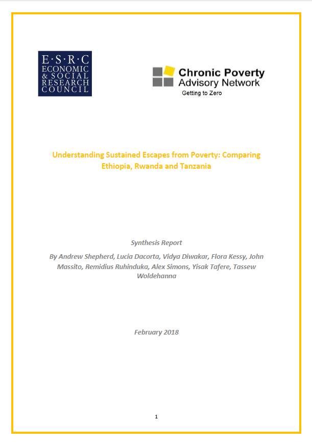Understanding and supporting sustained pathways out of extreme poverty and deprivation - Synthesis Report